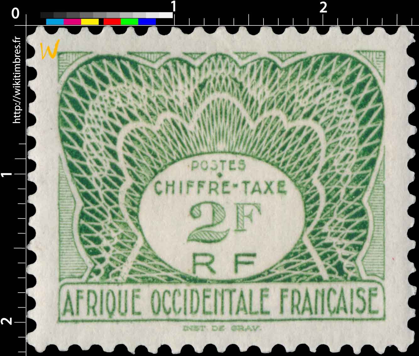 Afrique Occidentale Française - Chiffre Taxe