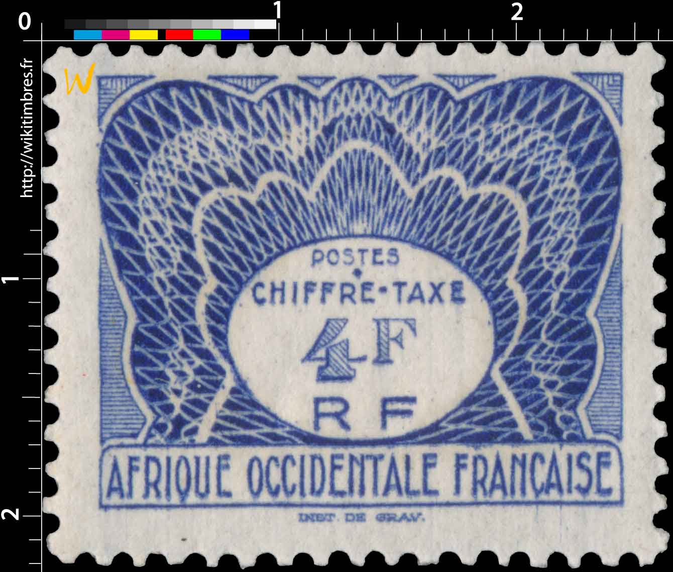 Afrique Occidentale Française - Chiffre Taxe