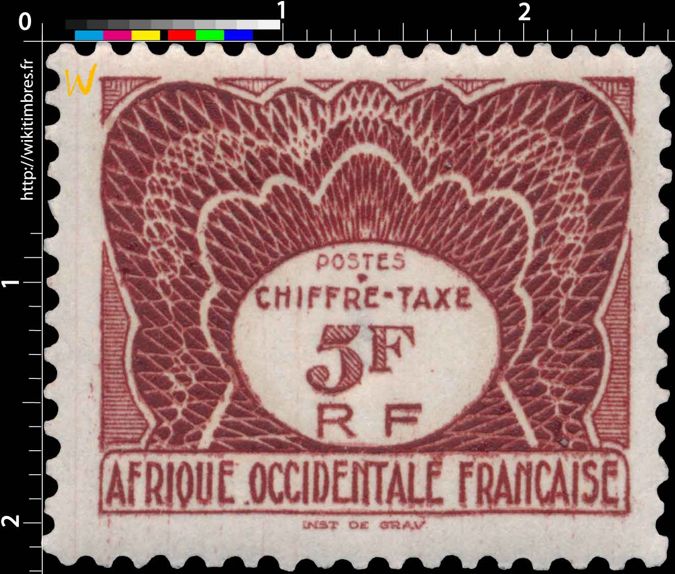 Afrique Occidentale Française - Chiffre Taxe à percevoir