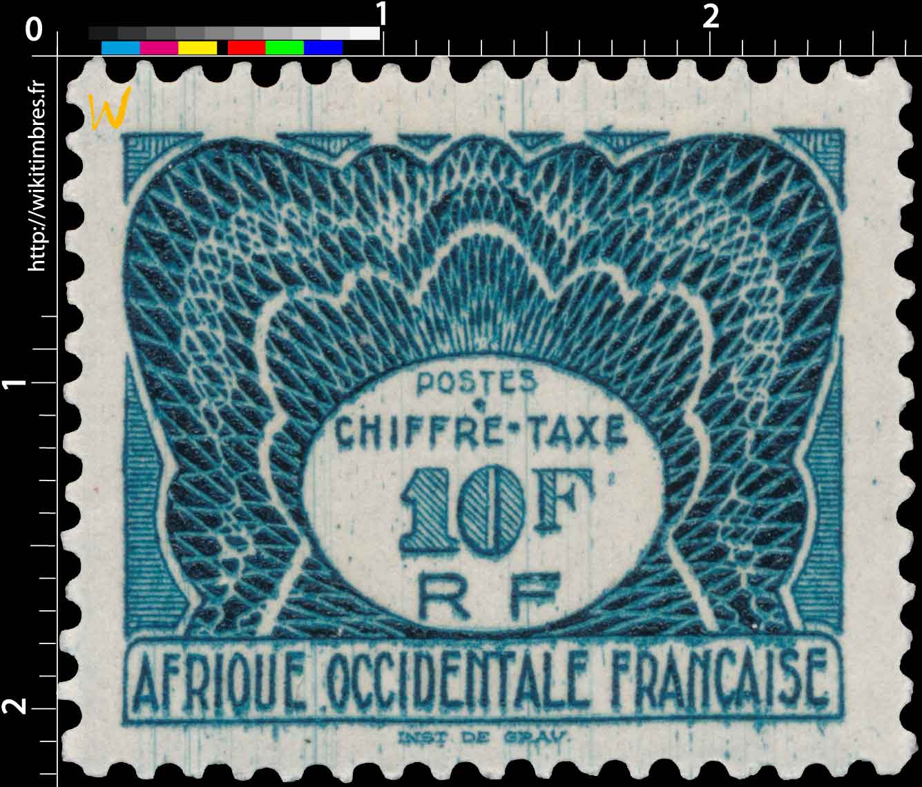 Afrique Occidentale Française - Chiffre Taxe à percevoir 
