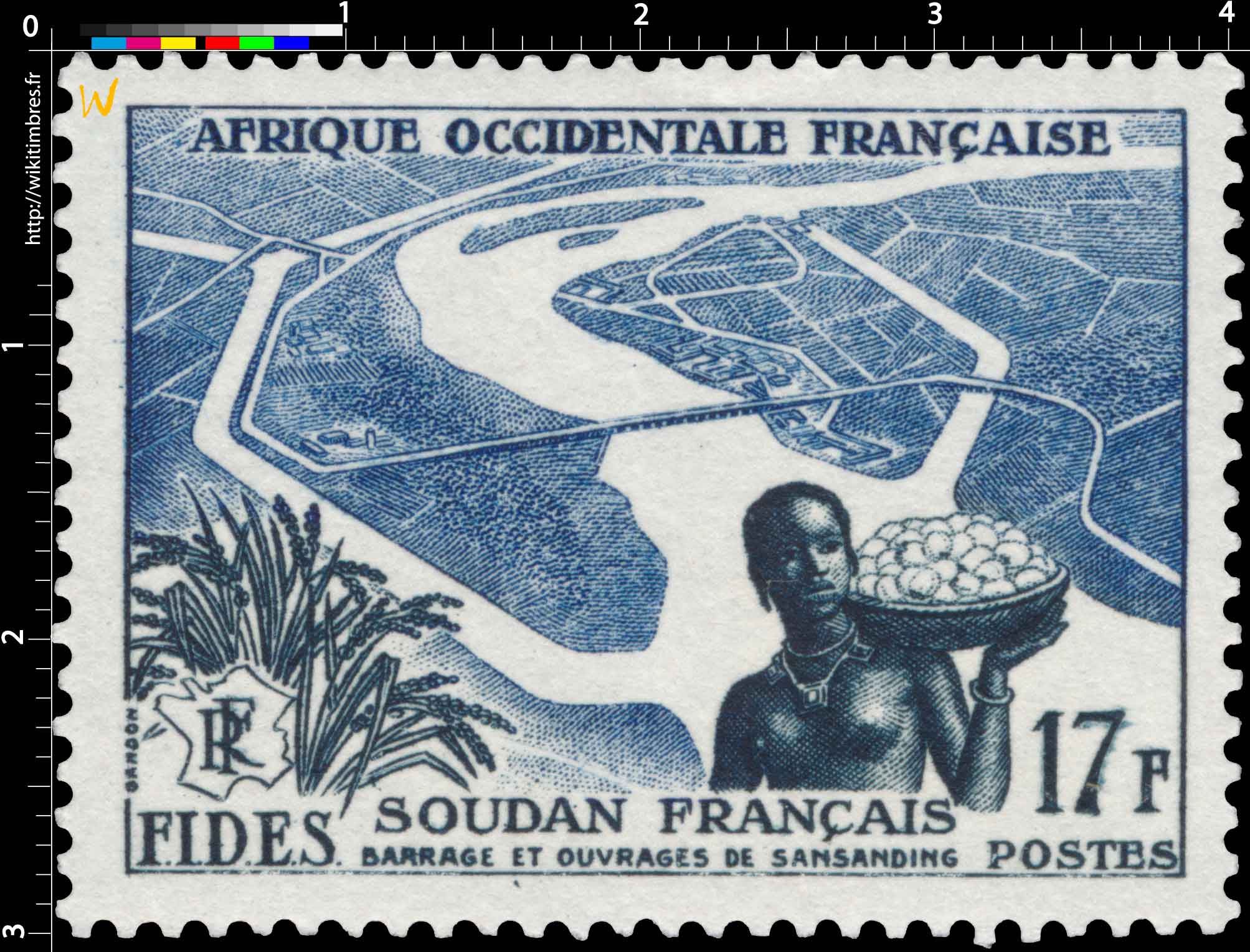 Afrique Occidentale Française - F.I.D.E.S. - Barrage et ouvrages de Sansanding  Soudan français