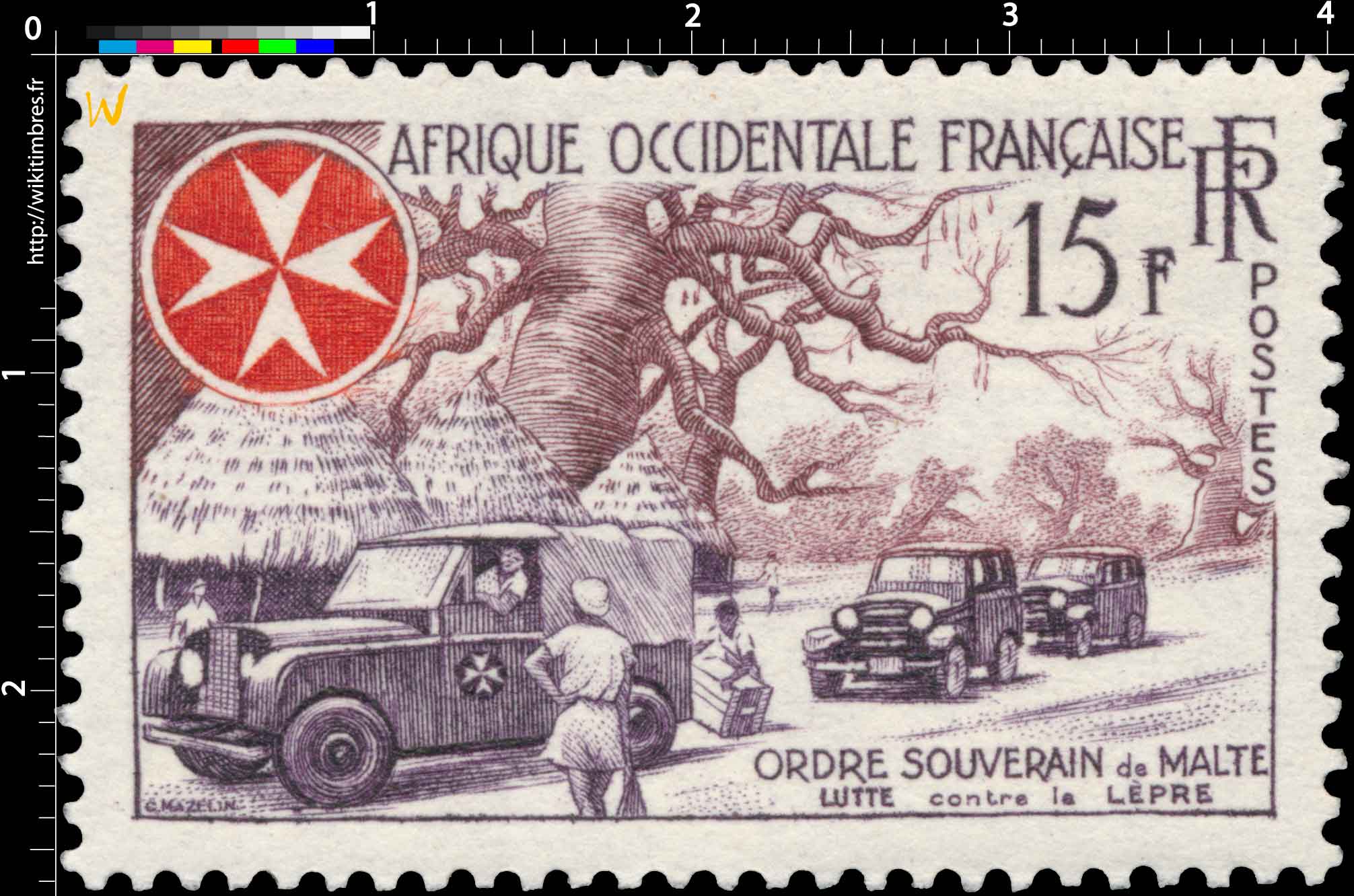 Afrique Occidentale Française - Ordre souverain de Malte et lutte contre la lèpre
