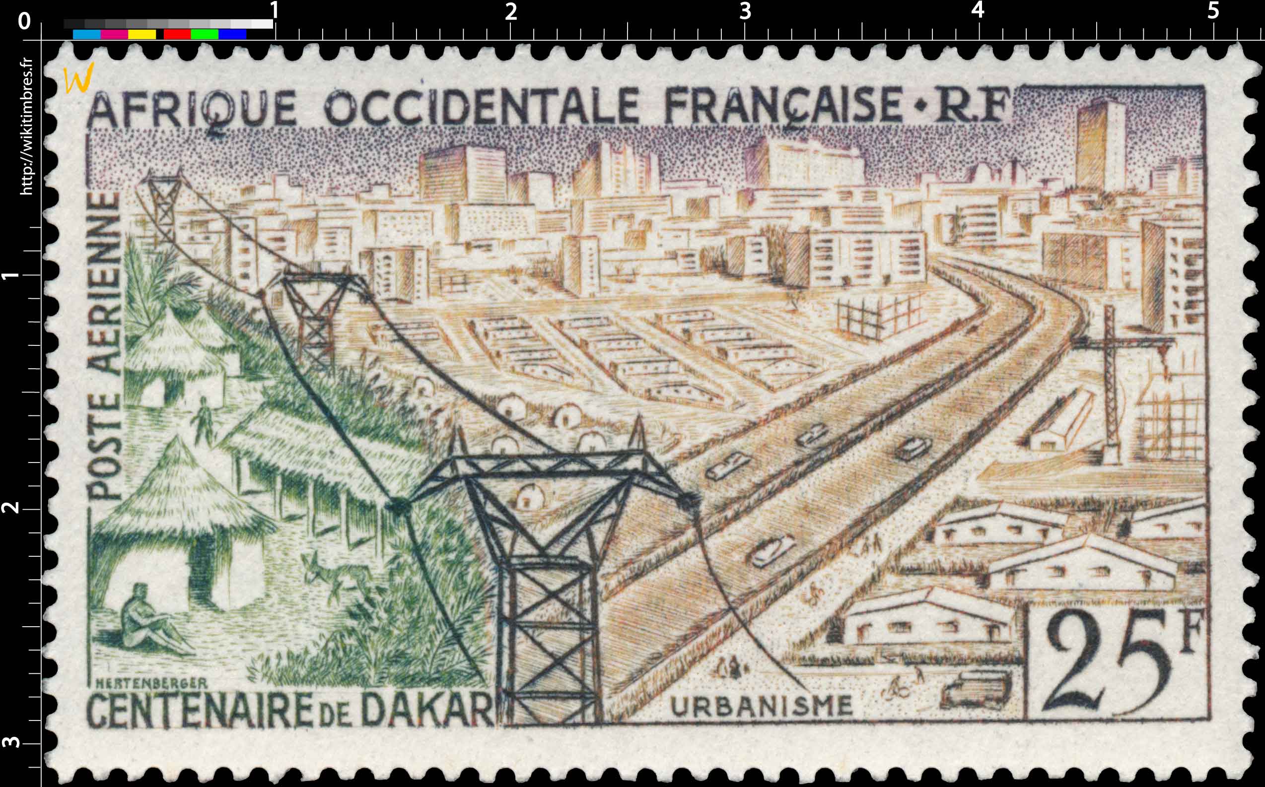 Afrique Occidentale Française - Centenaire de Dakar, urbanisme