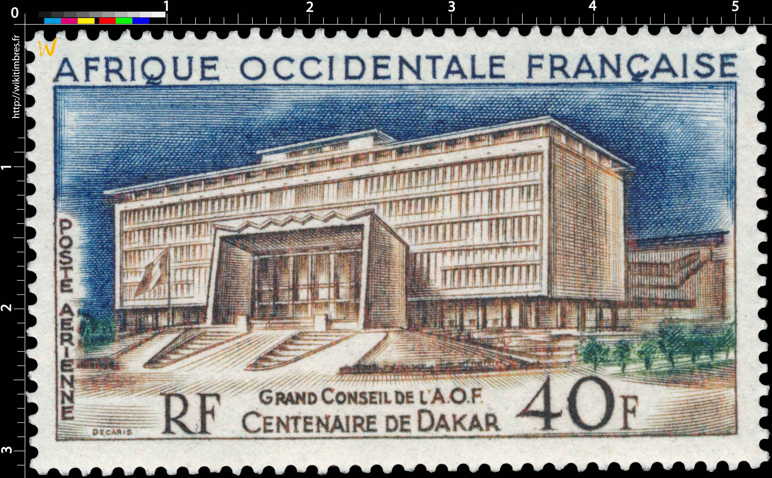 Afrique Occidentale Française - Centenaire de Dakar, Grand Conseil de l'A.O.F.