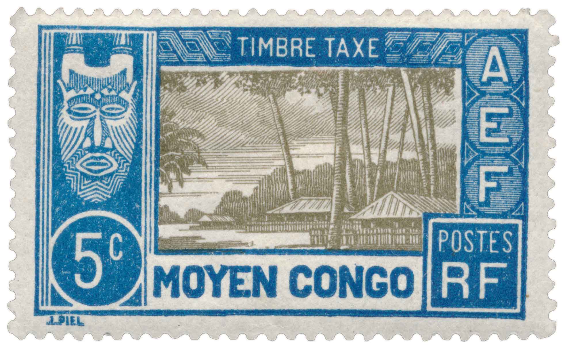 Congo - Cases et cocotiers