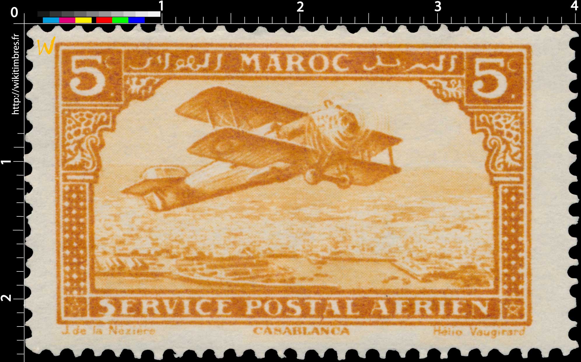 1922 Maroc - Avion survolant Casablanca