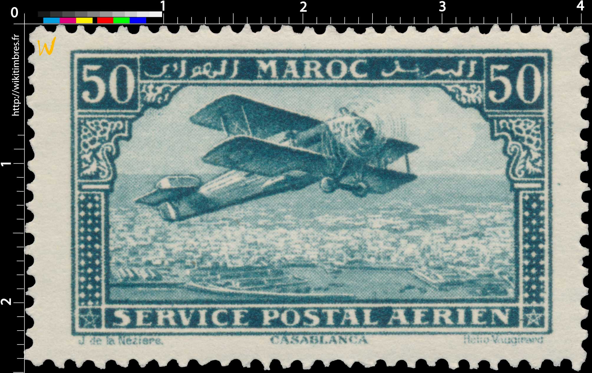 1922 Maroc - Avion survolant Casablanca