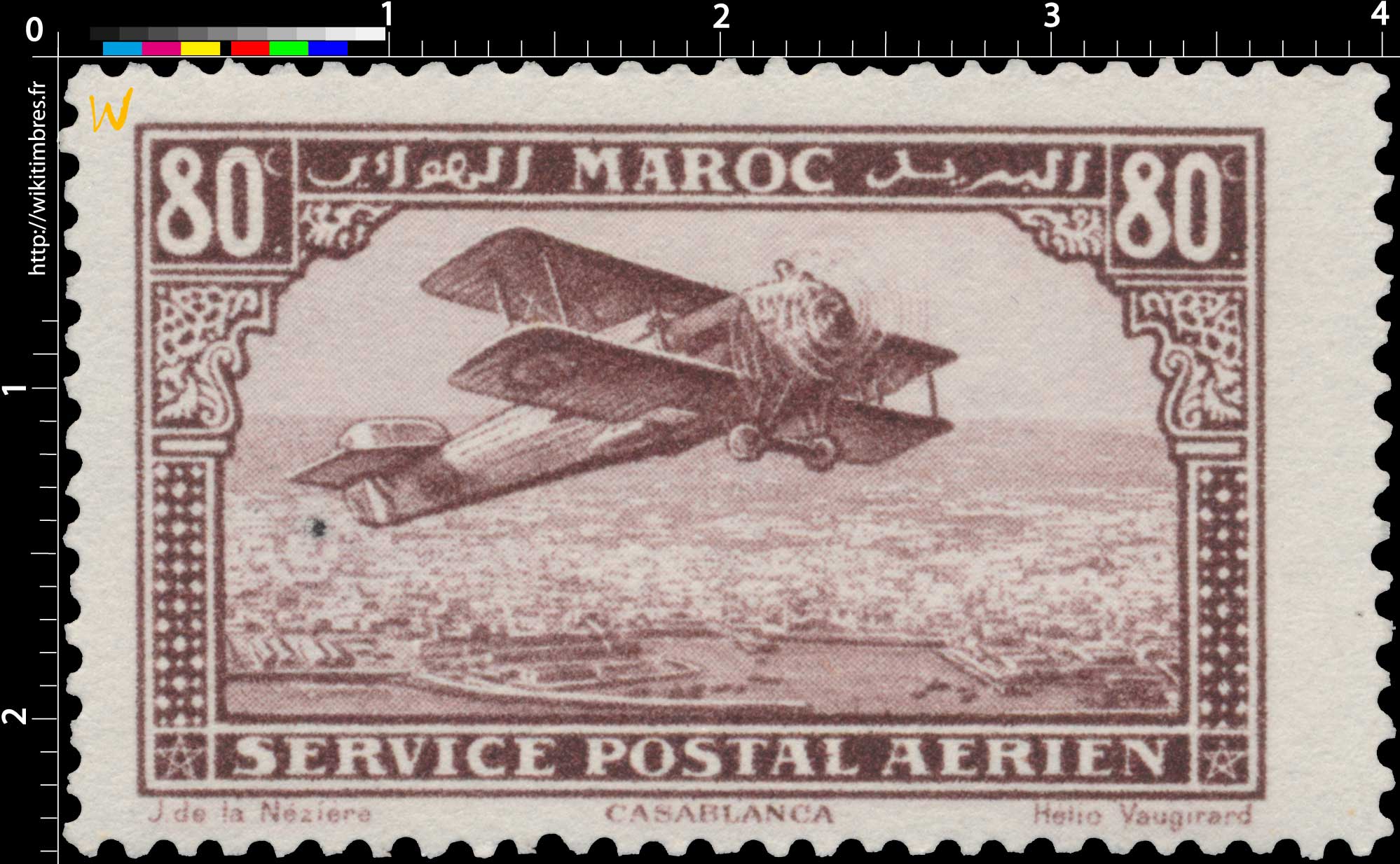 1922 Maroc - Avion survolant Casablanca