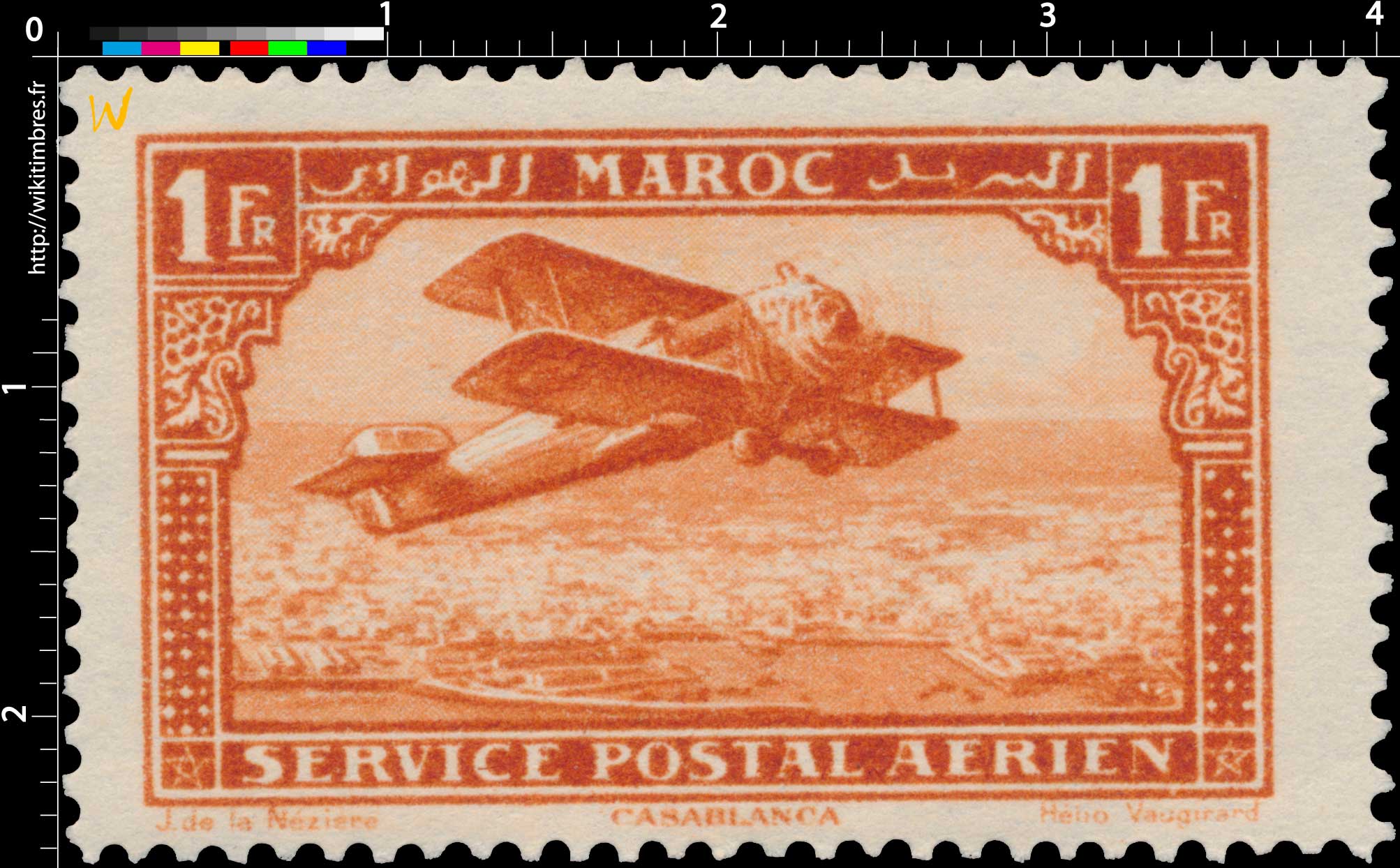1922 Maroc - Avion survolant Casablanca