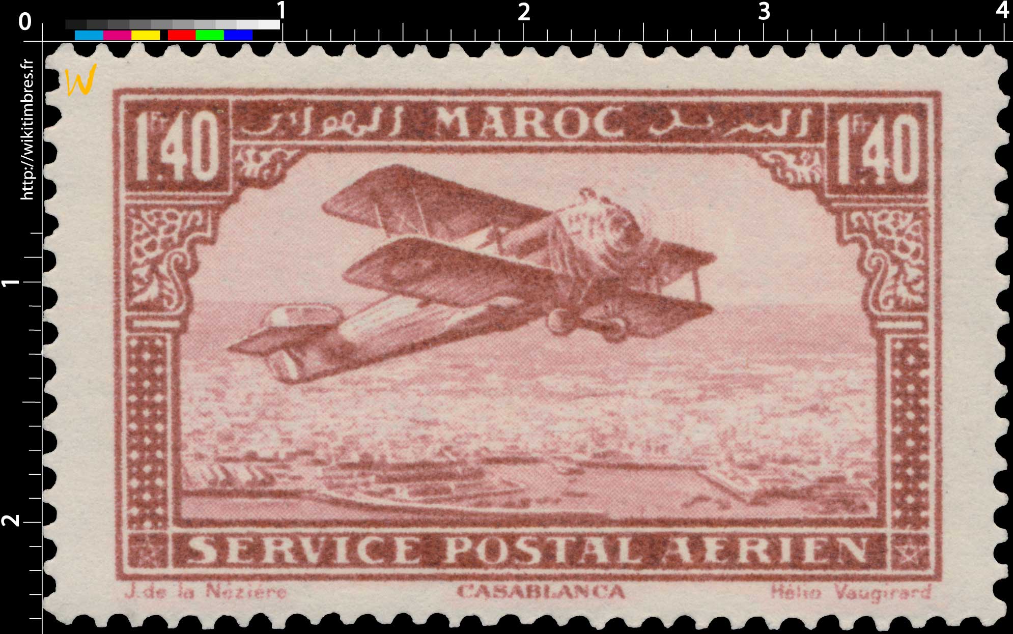 1922 Maroc - Avion survolant Casablanca