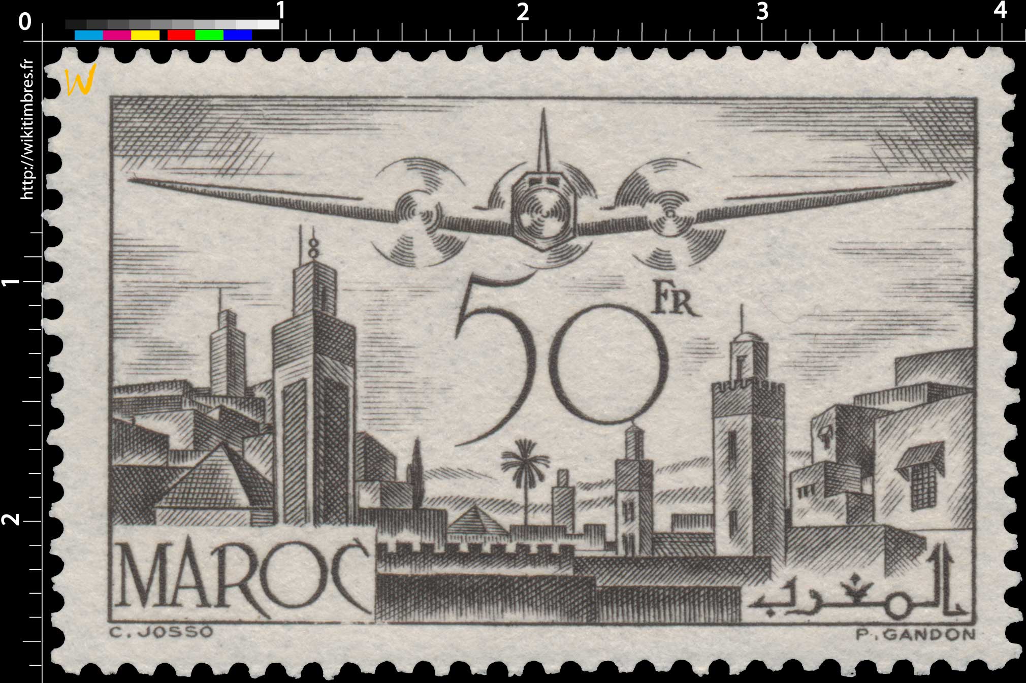 1945 Maroc - Avion