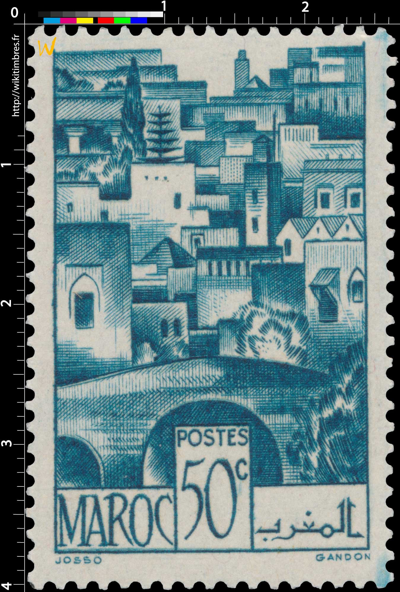 1947 Maroc - Pont de Bein el Mdoum et les moulins de Fès