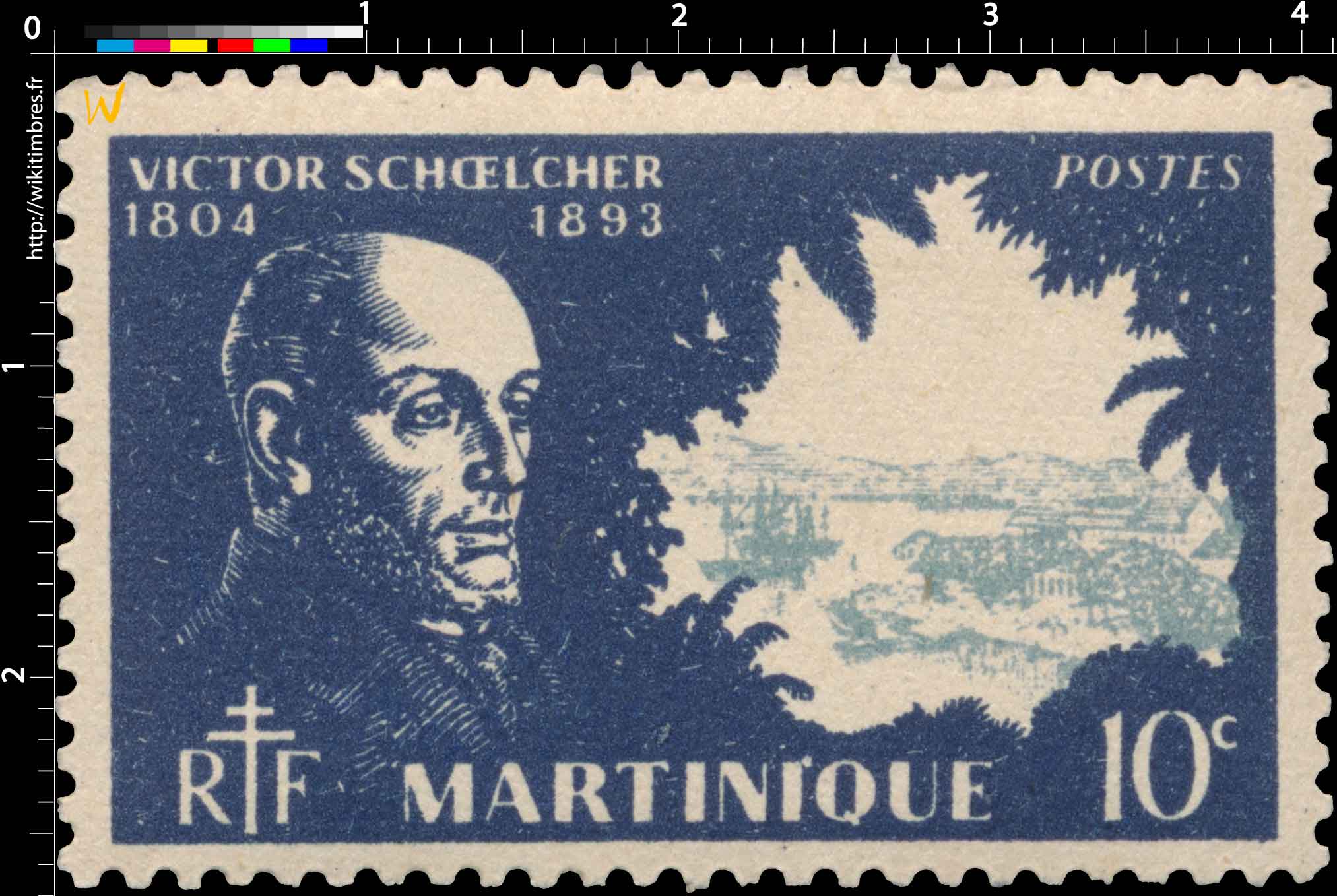 Martinique - Série de Londres - Effigie de Victor Schoelcher 