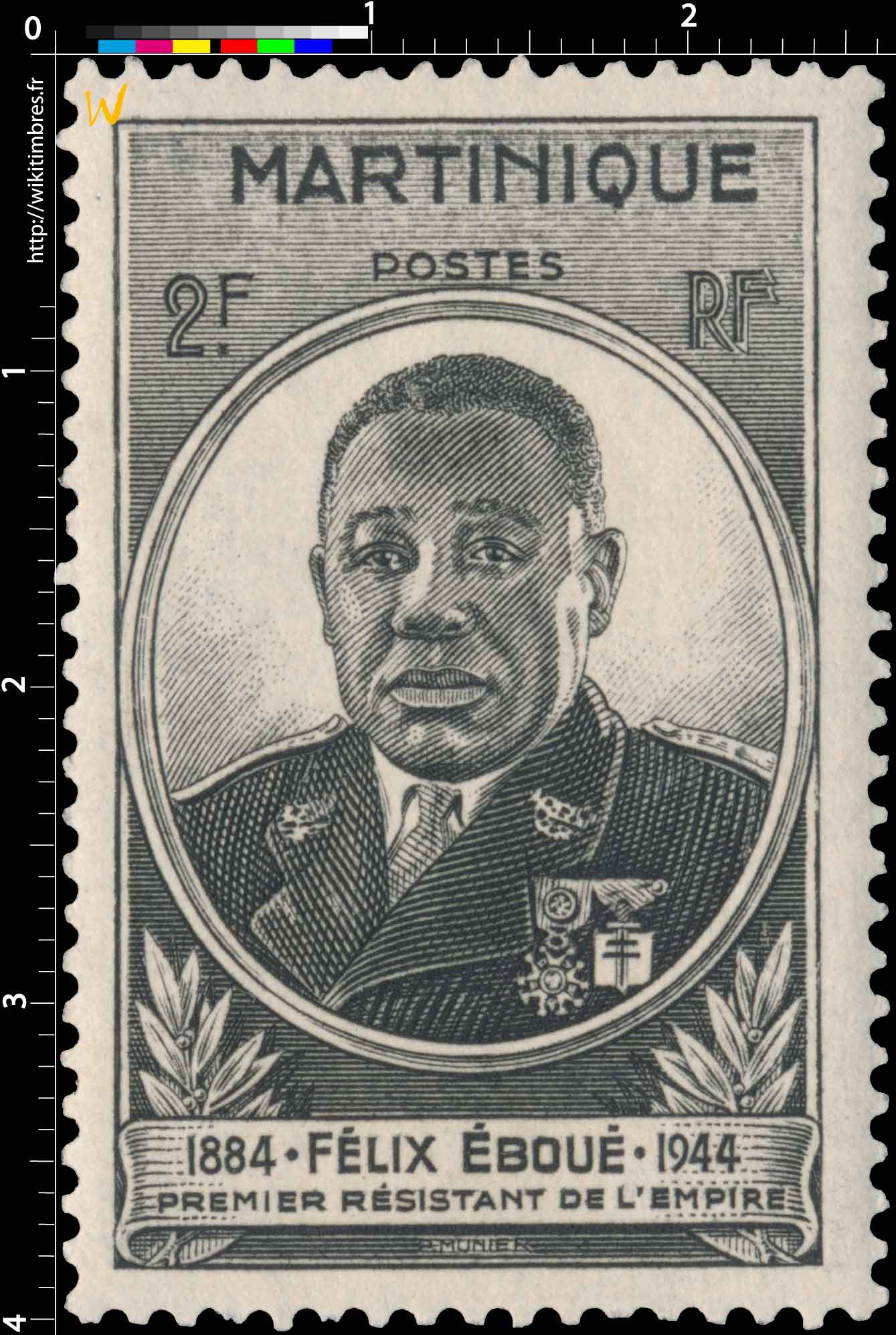 Martinique Félix Eboué 1944 premier résistant de l'empire