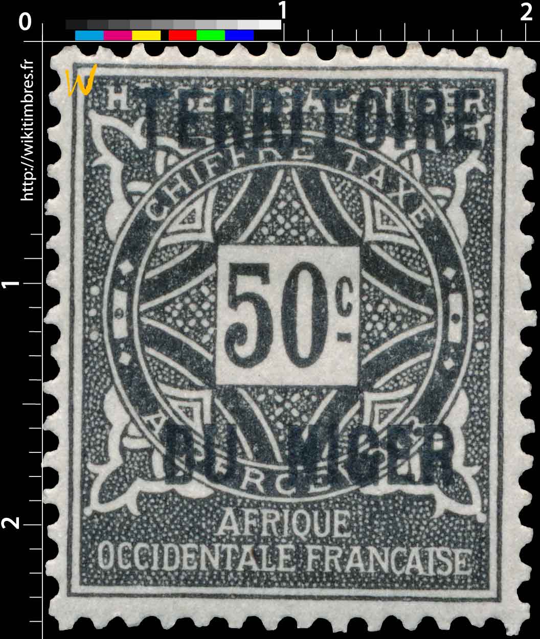 Niger - Chiffre Taxe à percevoir 