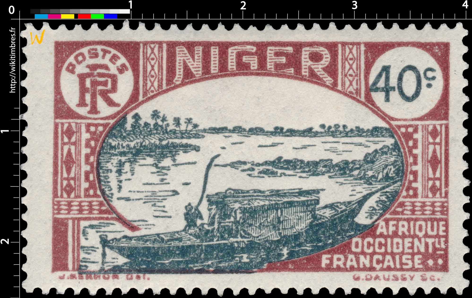 Niger - type ermbarcation indigène sur le Niger
