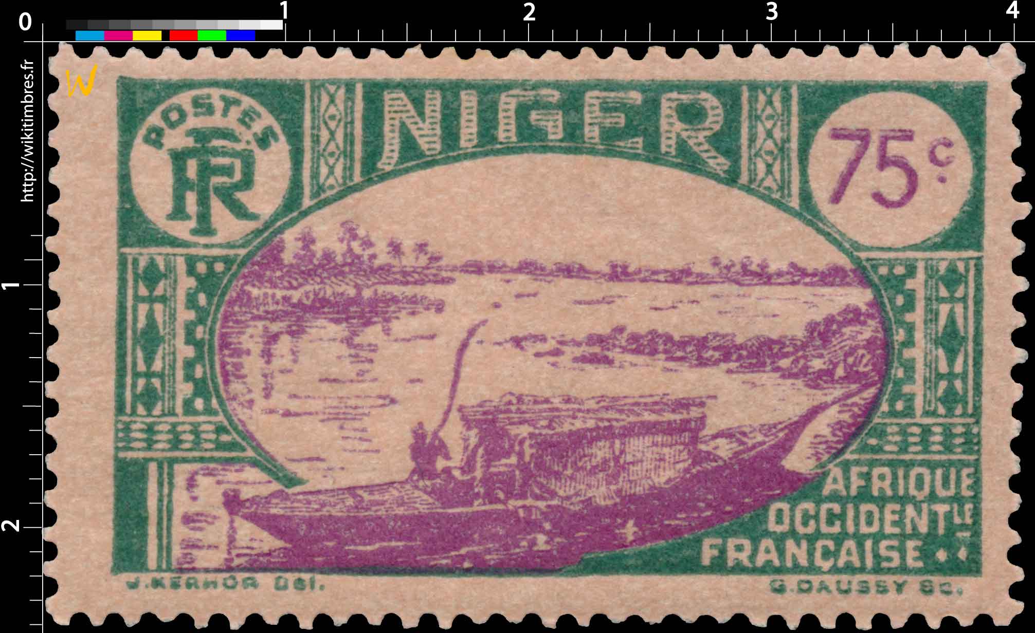 Niger - type embarcation indigène sur le Niger