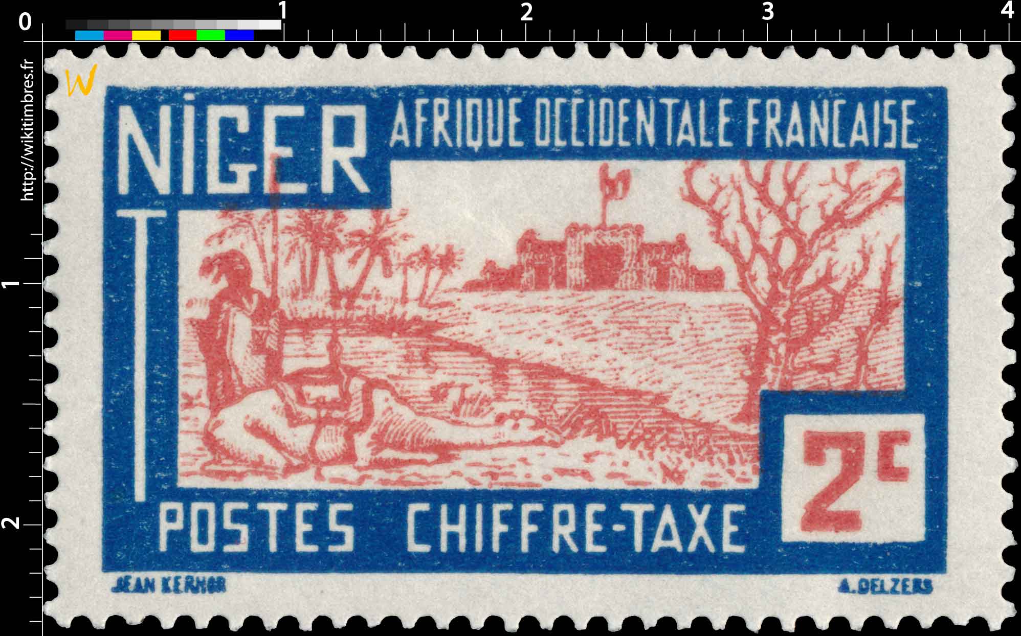 Afrique occidentale française - Niger CHIFFRE TAXE