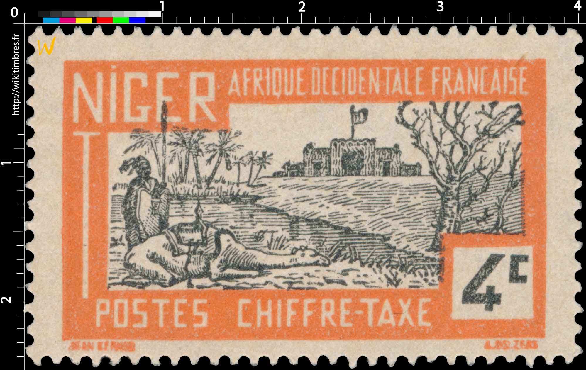 Afrique occidentale française - Niger CHIFFRE TAXE