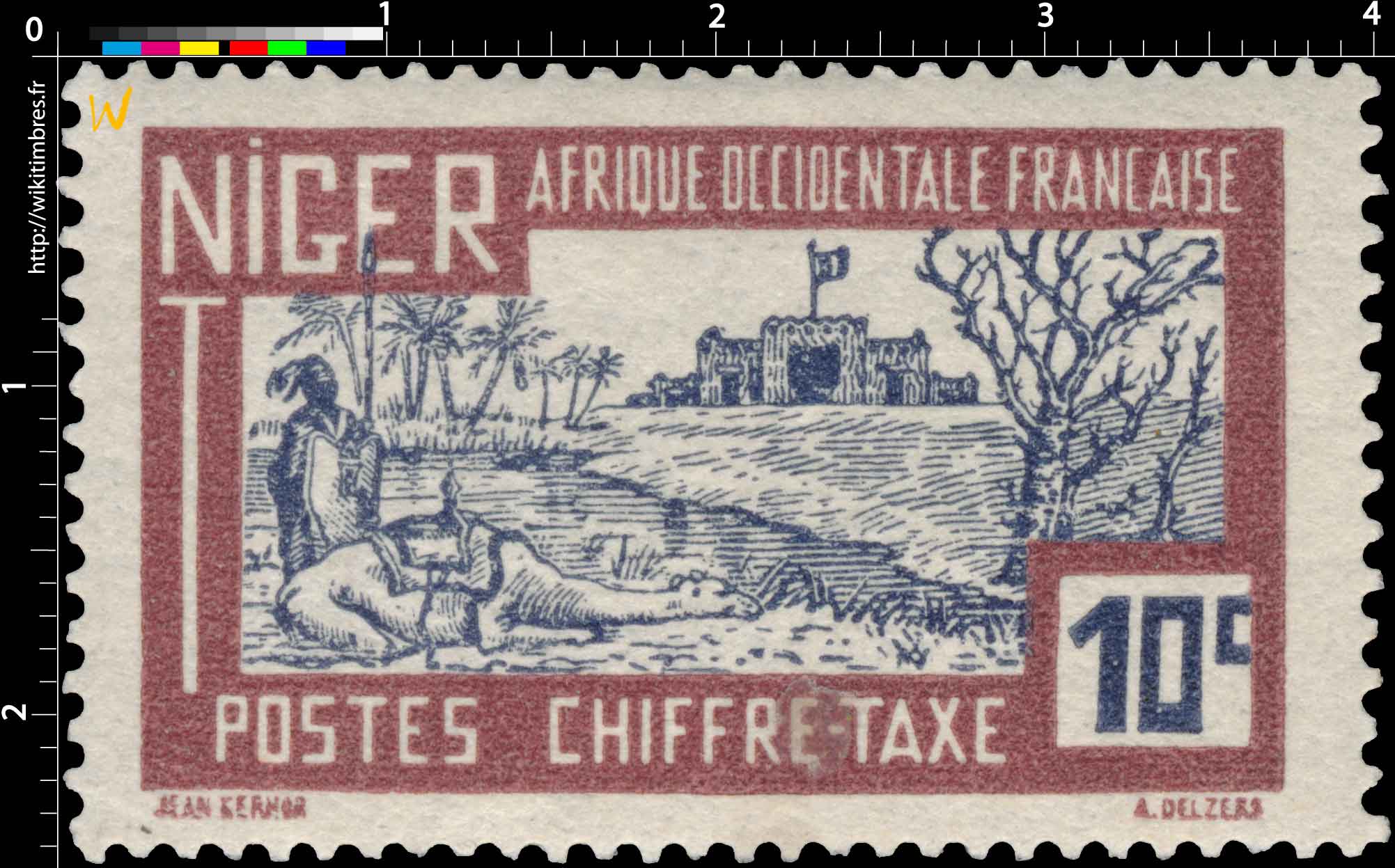 Afrique occidentale française - Niger CHIFFRE TAXE