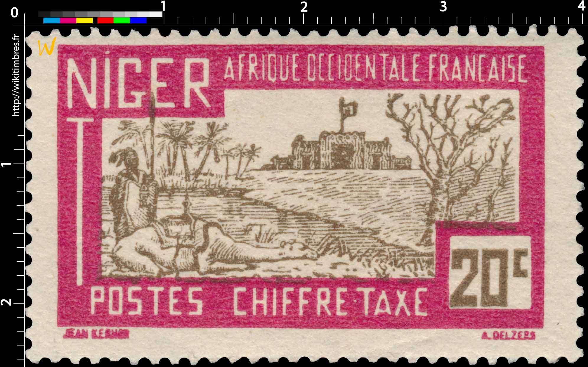 Afrique occidentale française - Niger CHIFFRE TAXE