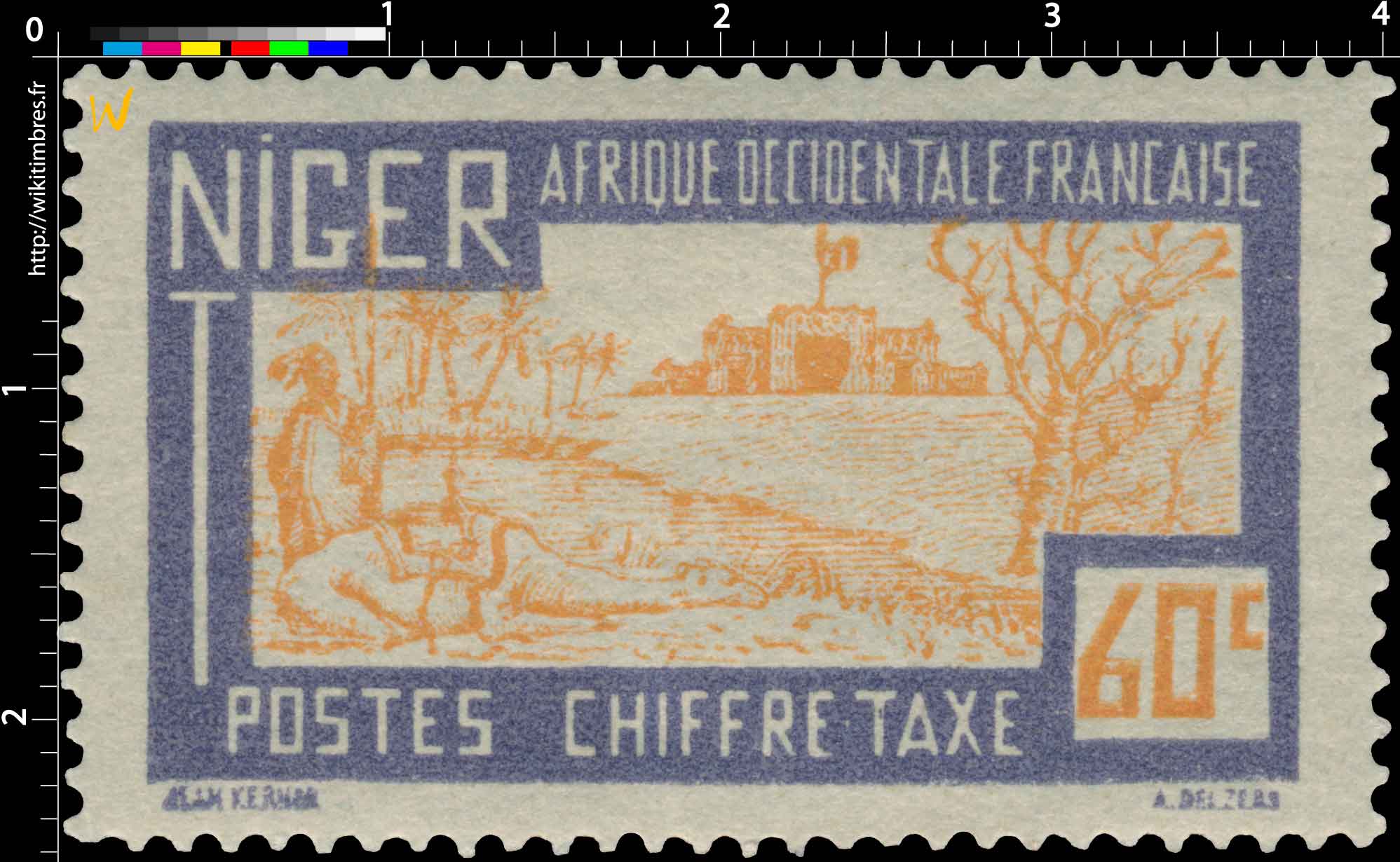 Afrique occidentale française - Niger CHIFFRE TAXE