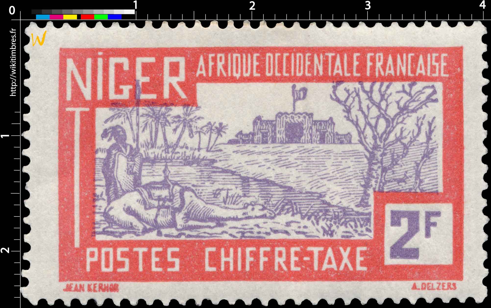 Afrique occidentale française - Niger CHIFFRE TAXE