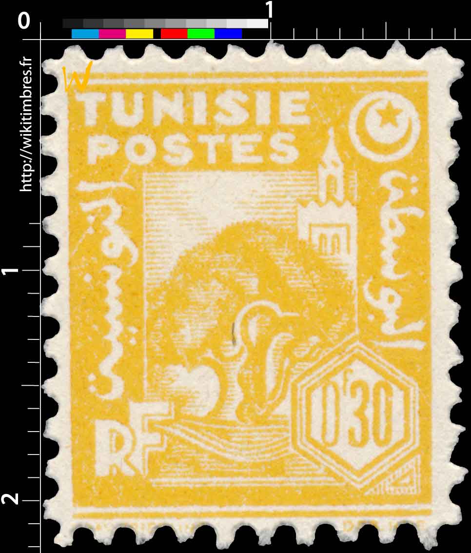 Tunisie - Olivier et mosquée