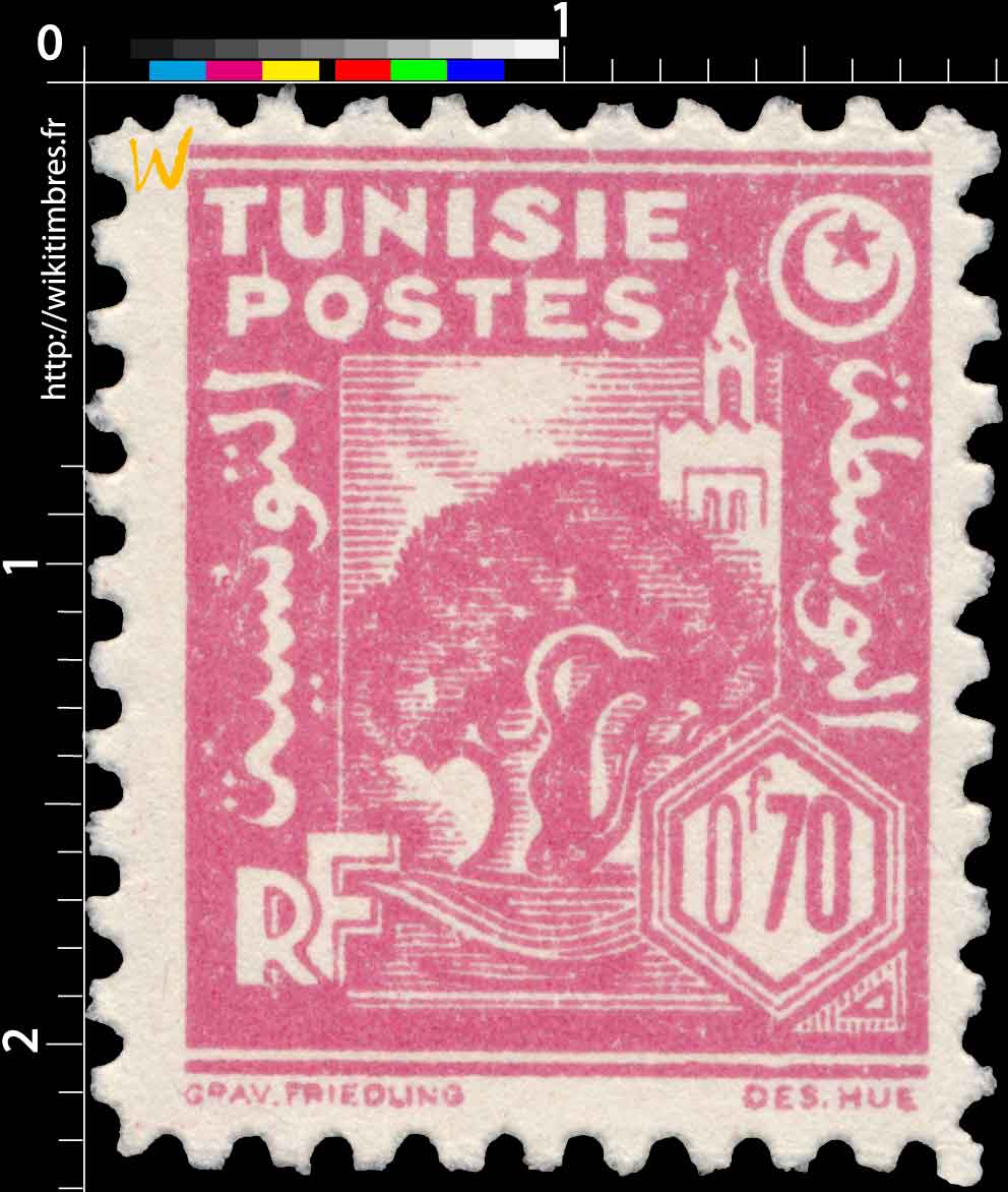 Tunisie - Olivier et mosquée