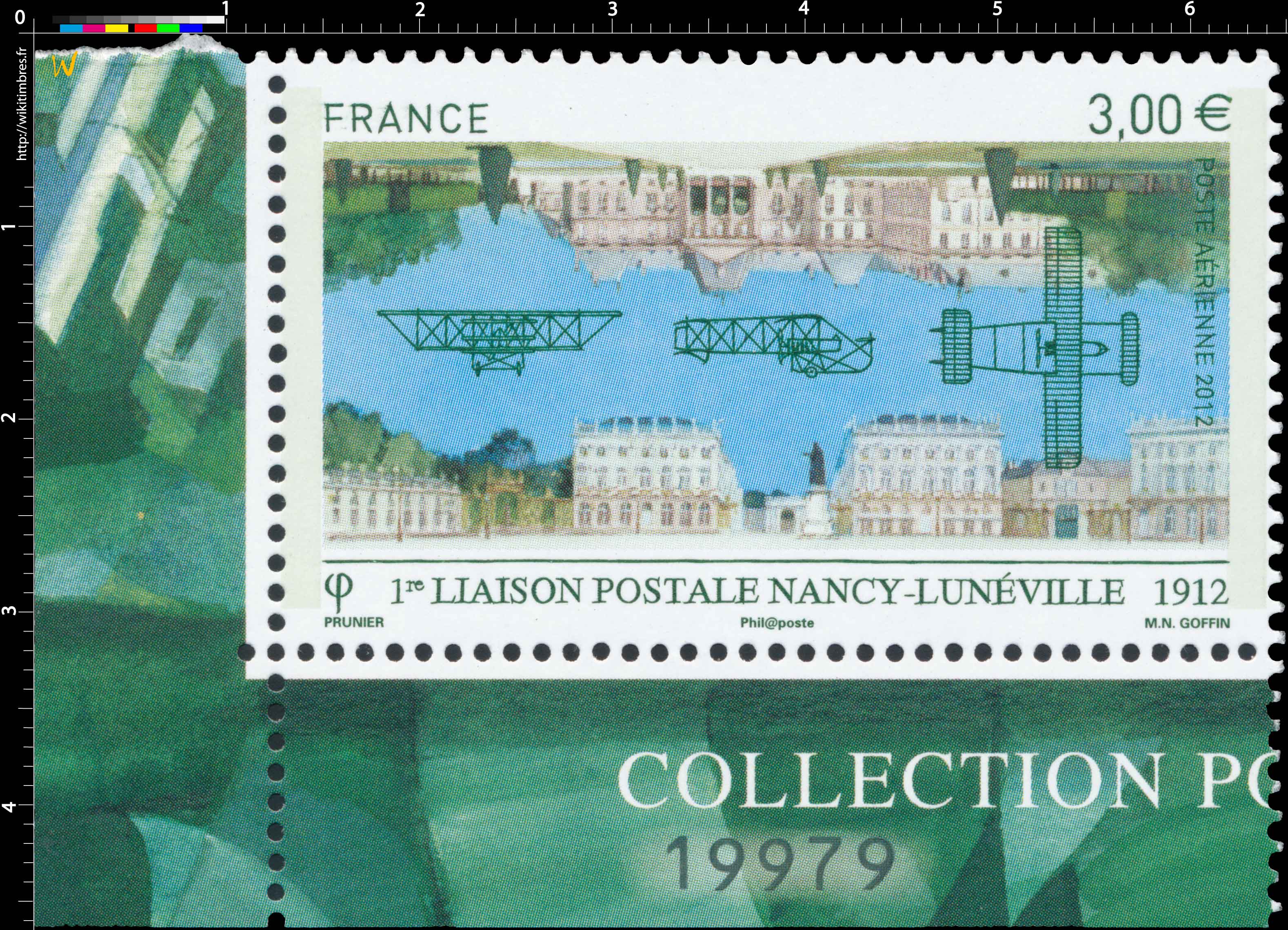 1re liaison postale NANCY-LUNÉVILLE 1912