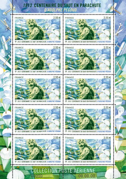 2013 1913 Centenaire du saut en parachute d’Adolphe Pégoud
