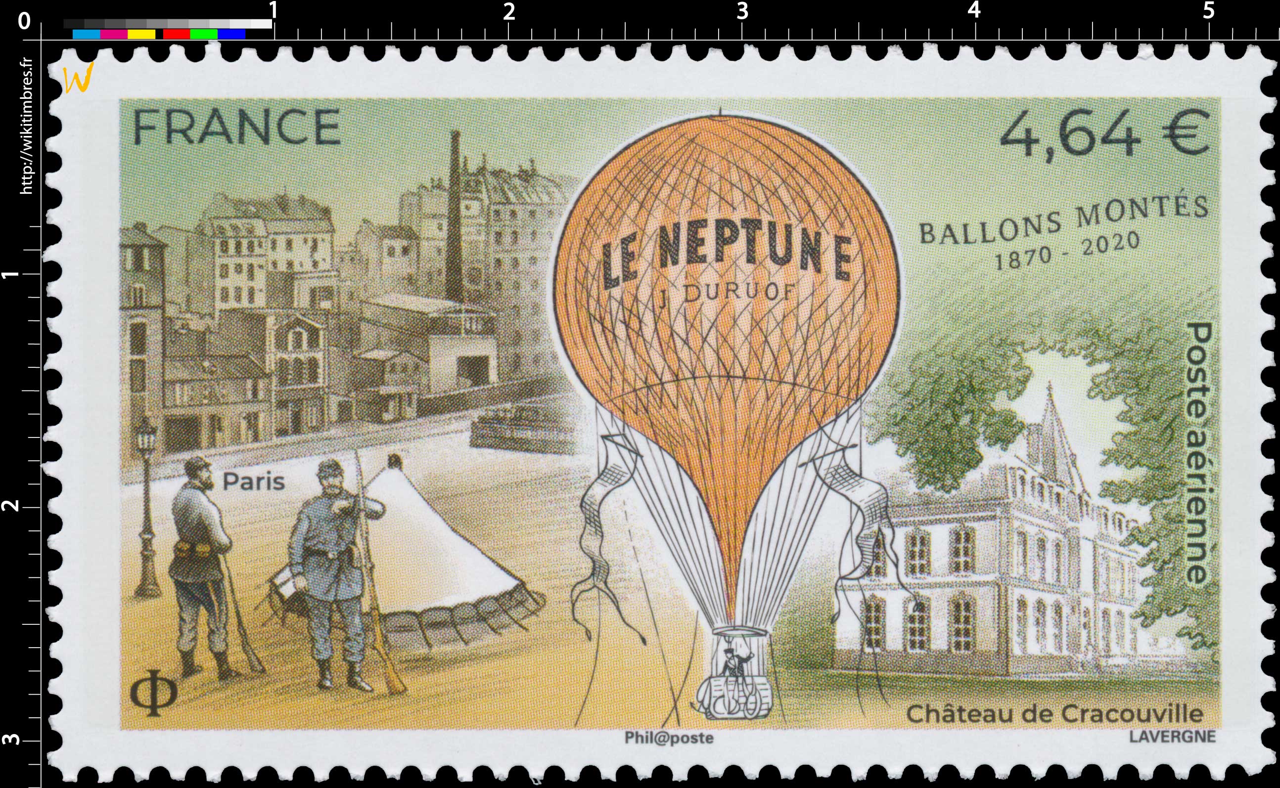 2020 Ballons Montés 1870 - 2020 - Le Neptune J.Duruof 