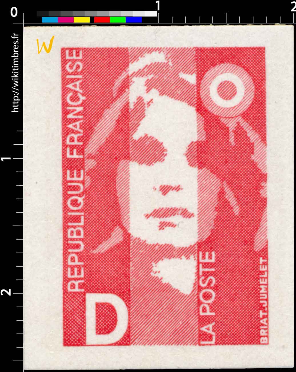 Sans légende particulière - type Marianne de Briat