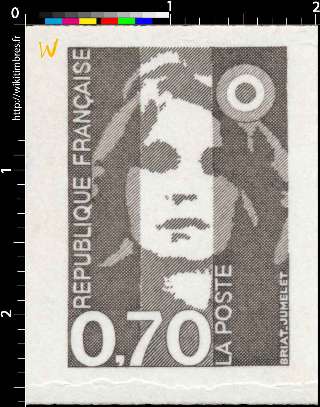 Sans légende particulière - type Marianne de Briat