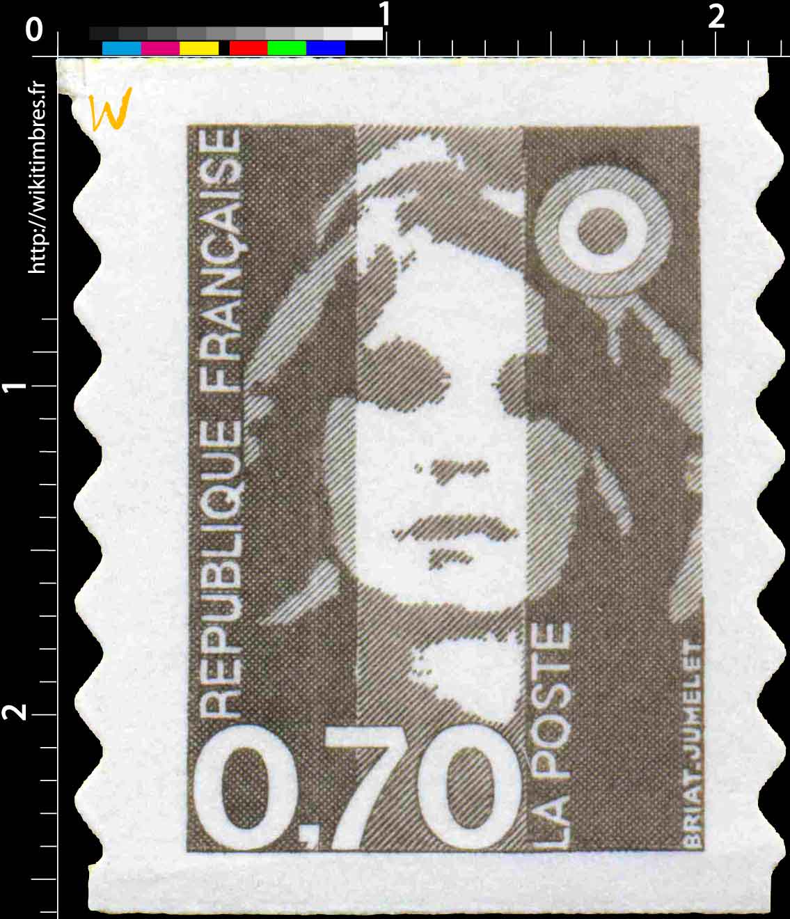 Sans légende particulière - type Marianne de Briat