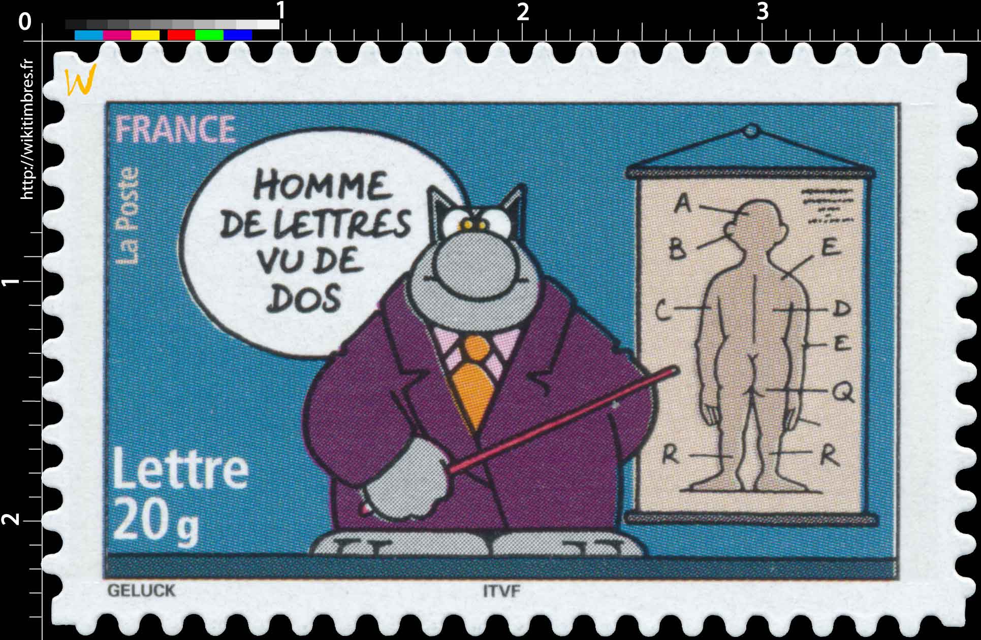 HOMME DE LETTRES VU DE DOS