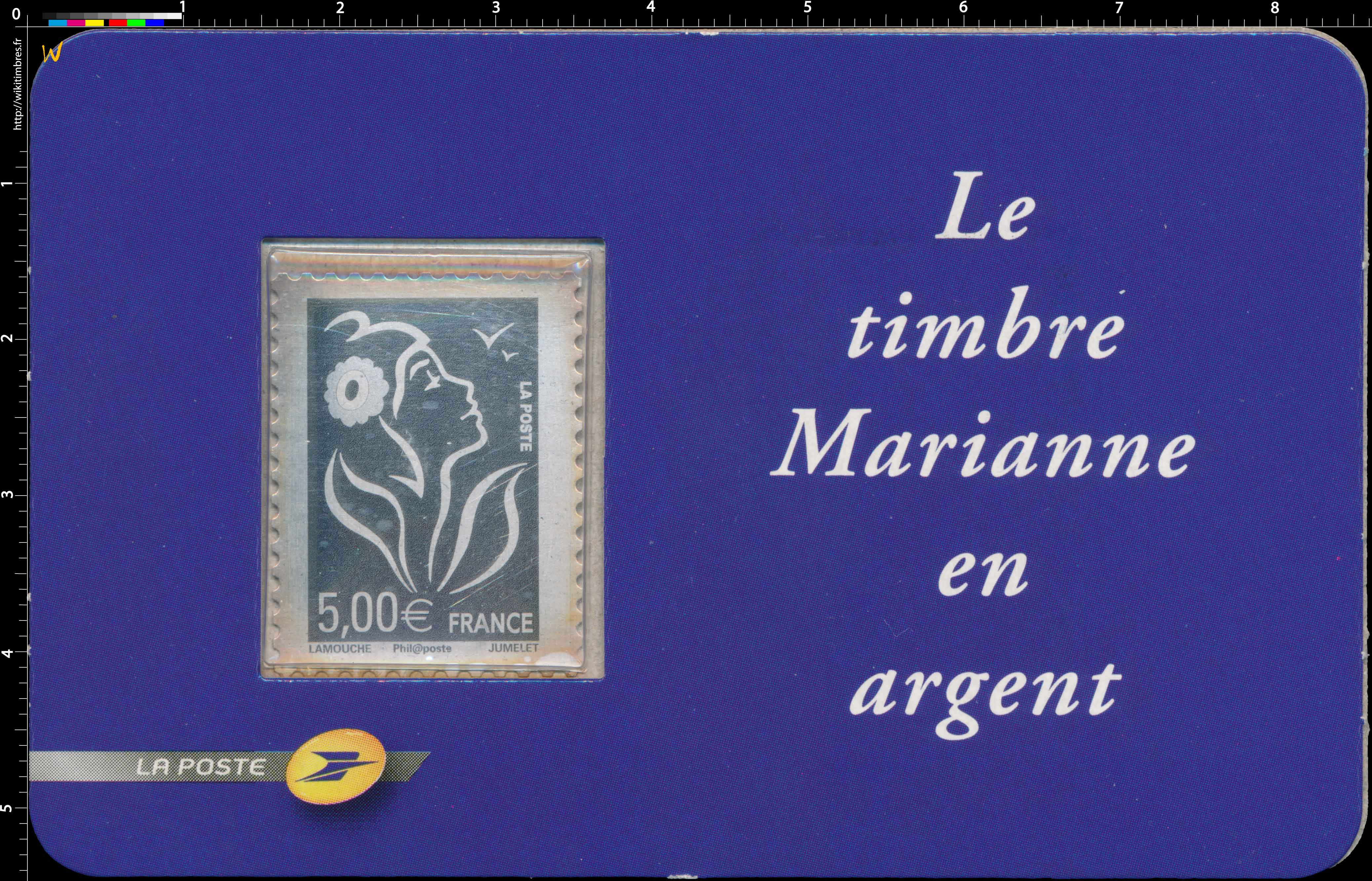 Le timbre Marianne en argent
