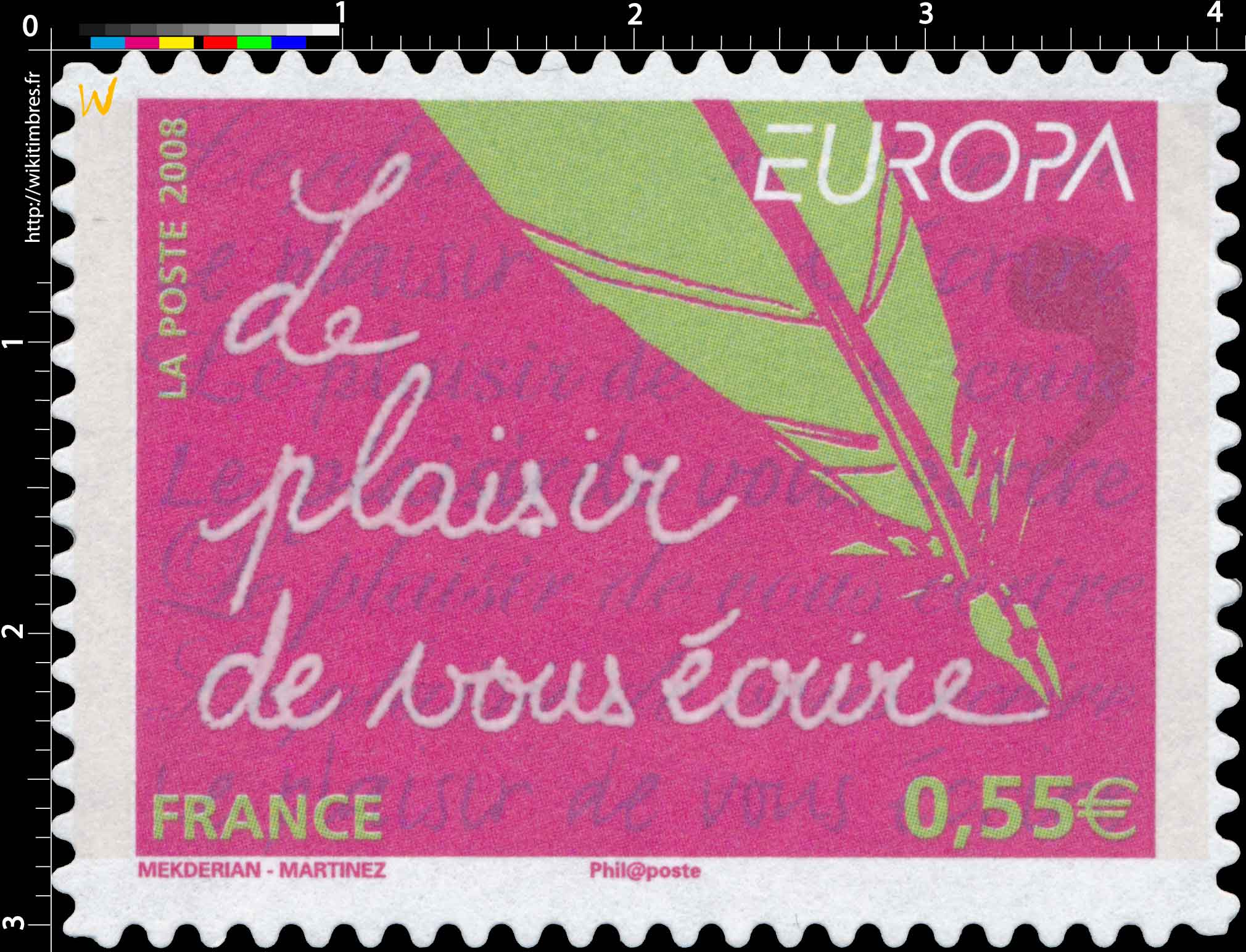 2008 EUROPA Le plaisir de vous écrire