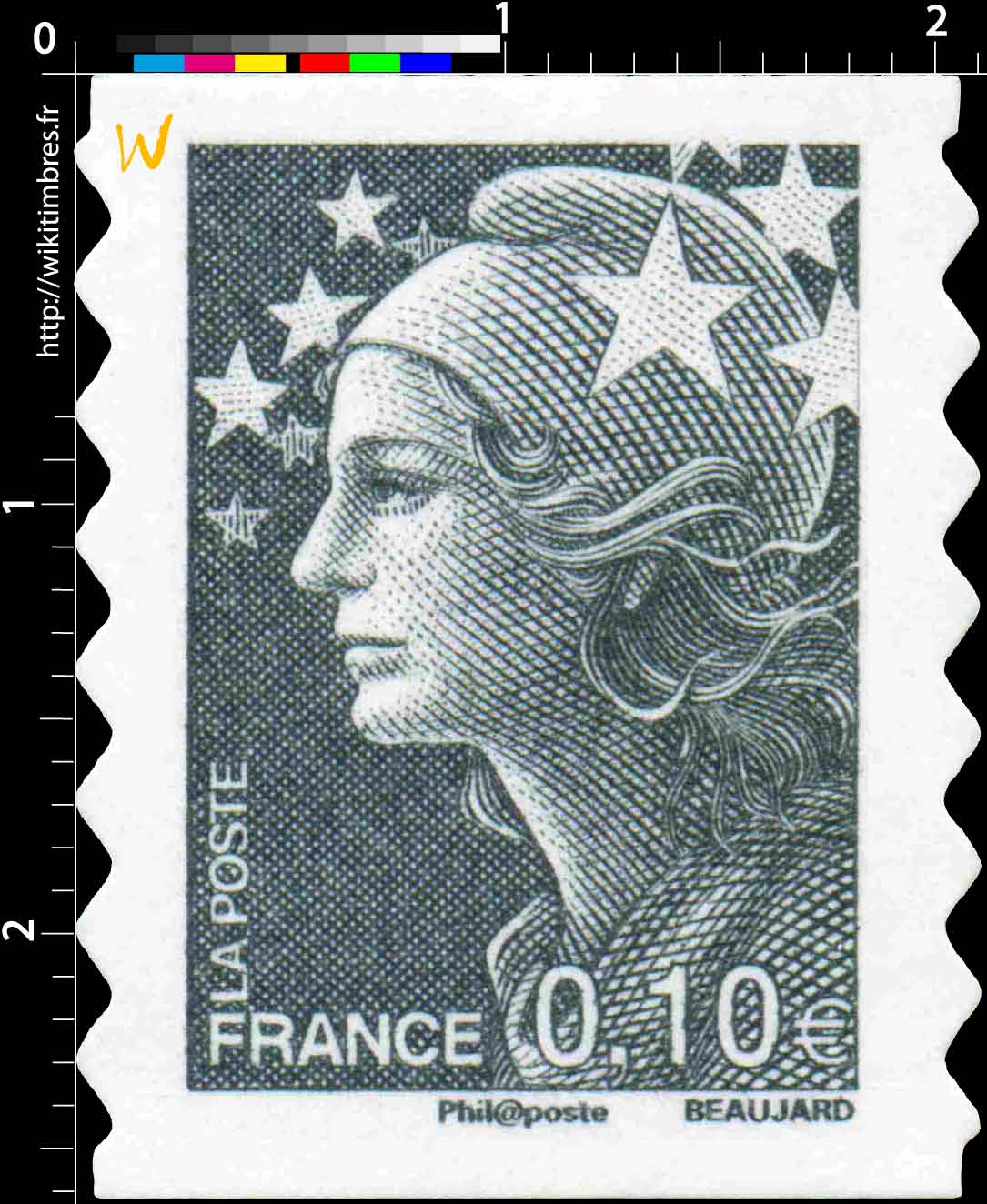 Sans légende particulière - type Marianne de Beaujard