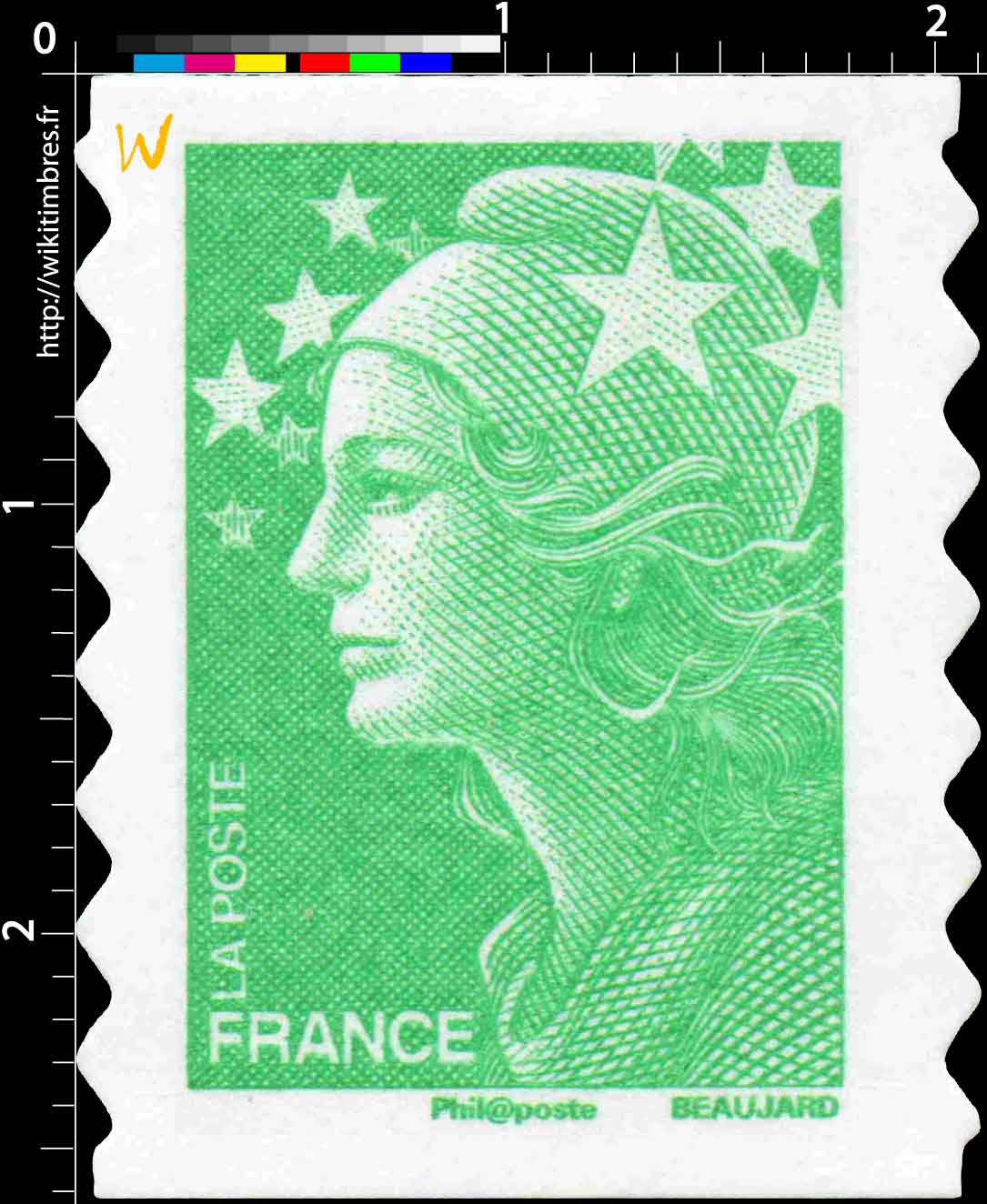 Sans légende particulière - type Marianne de Beaujard