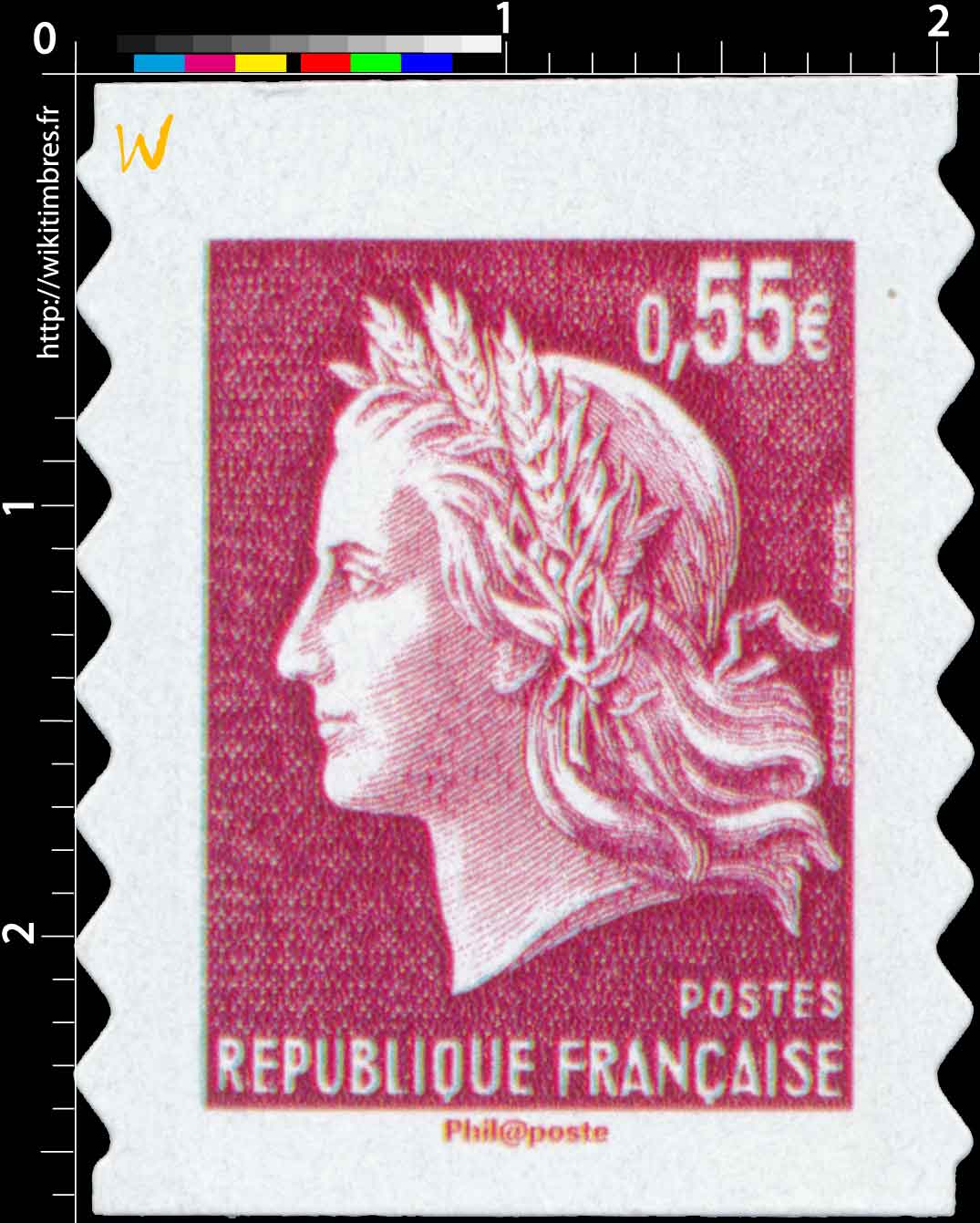 Sans légende particulière - type Marianne de Cheffer