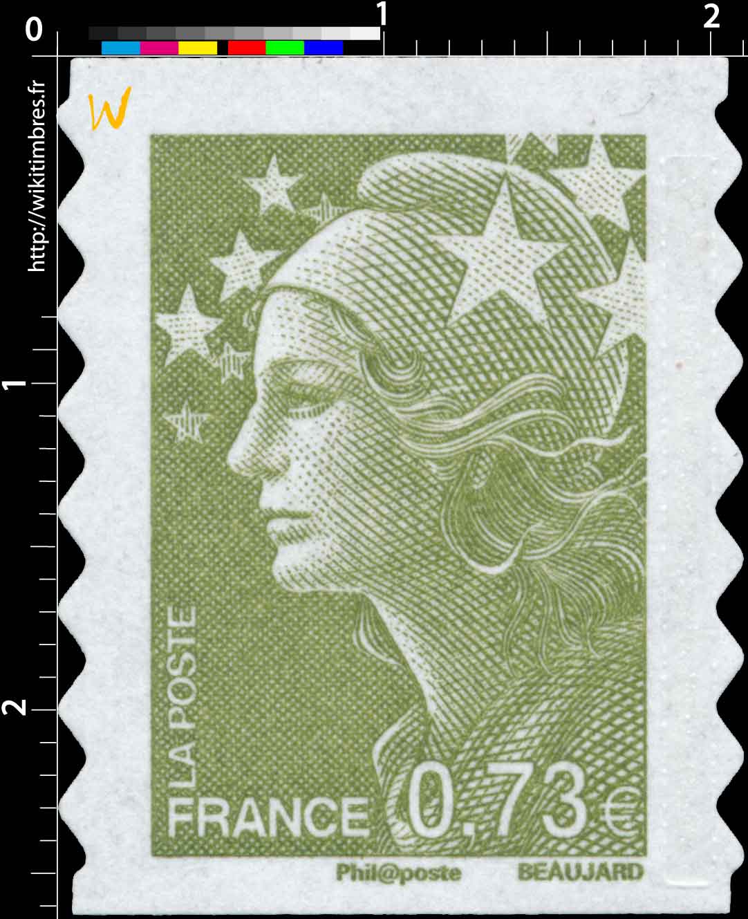 Sans légende particulière - type Marianne de Beaujard