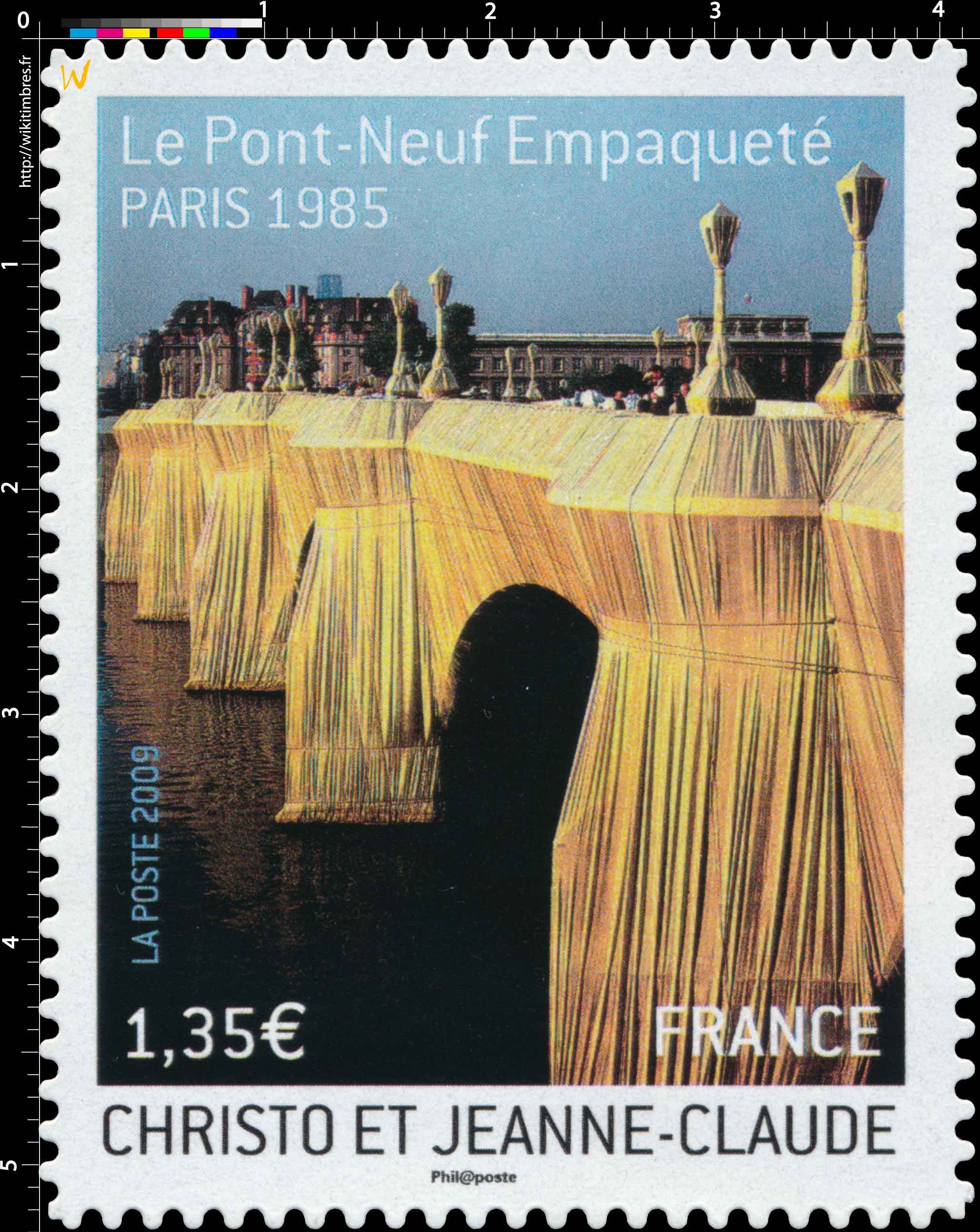 2009 CHRISTO ET JEANNE-CLAUDE Le Pont-Neuf Empaqueté PARIS 1985