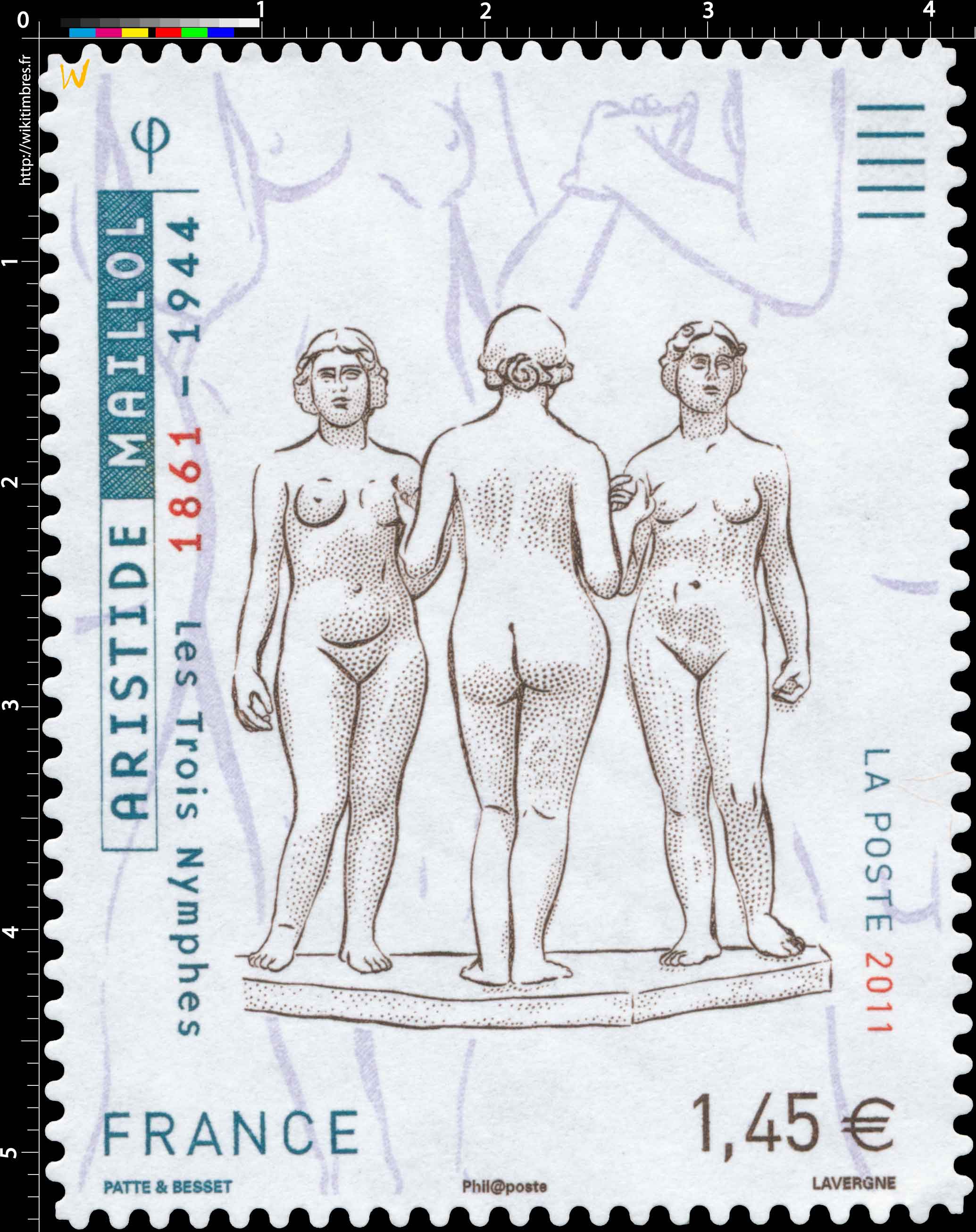 2011 ARISTIDE MAILLOL 1861-1944 les trois nymphes