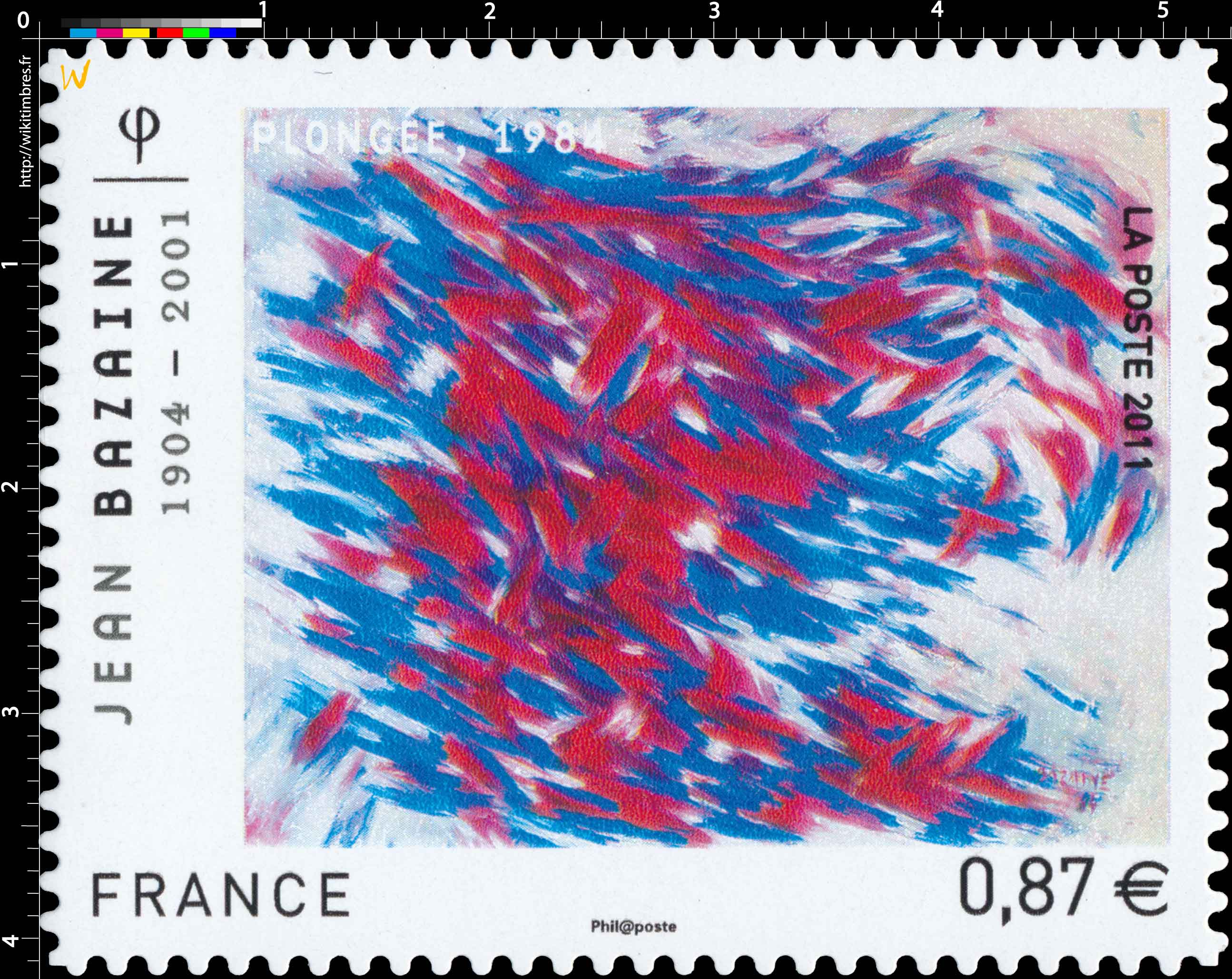 2011 Jean Bazaine 1904 - 2001 PLONGÉE, 1984
