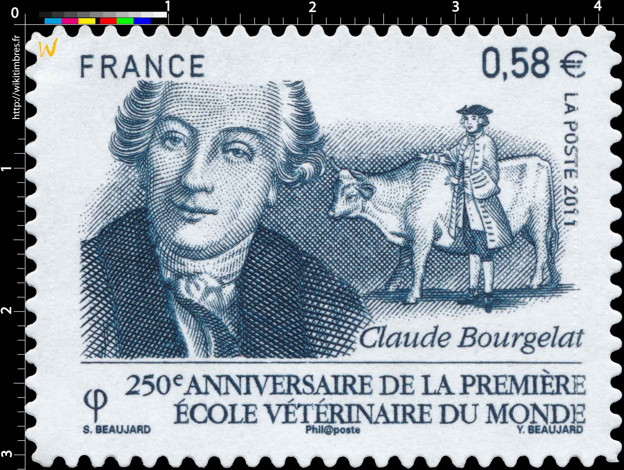 2011 Claude Bourgelat 250e anniversaire de la première école vétérinaire du monde