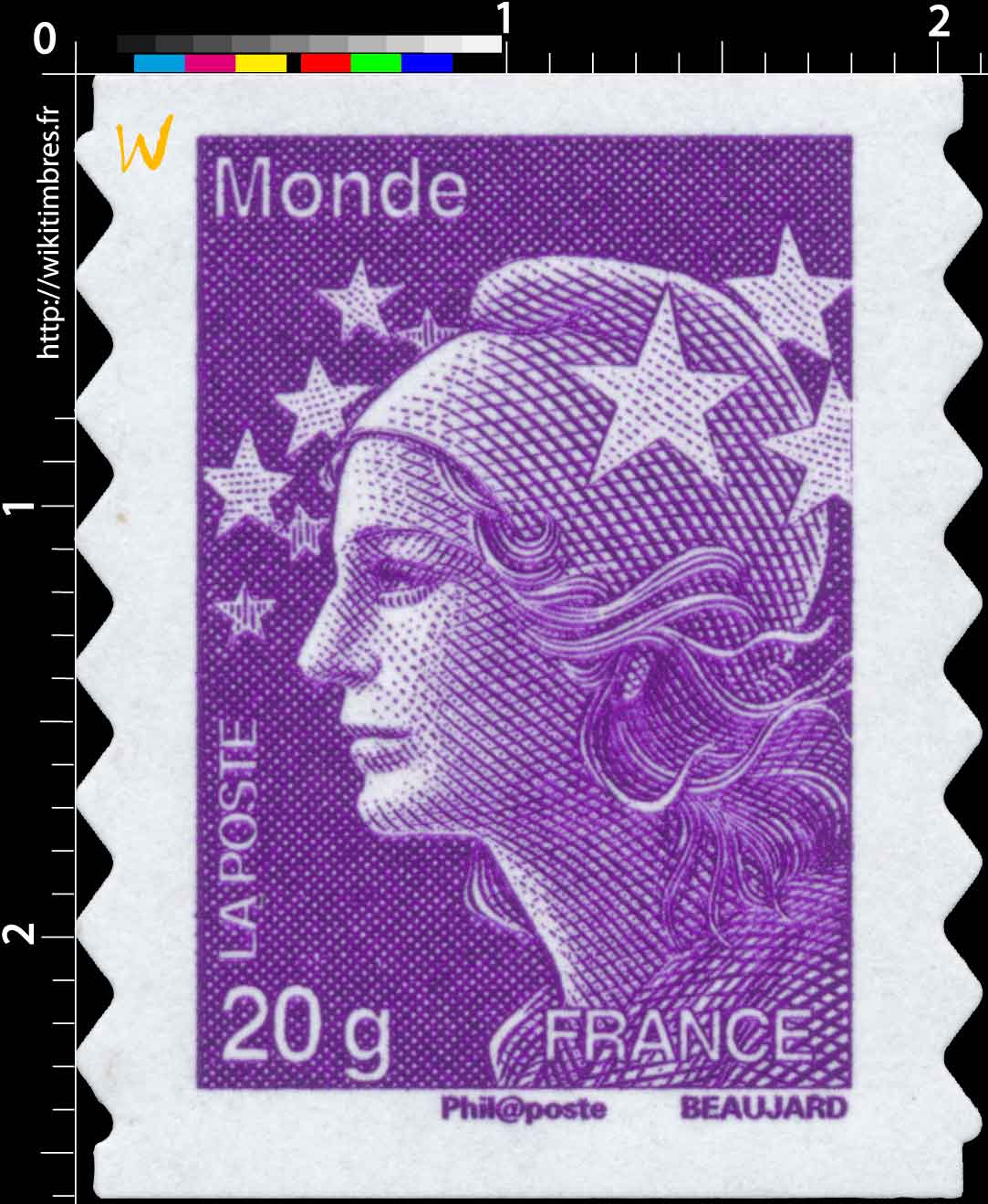 Monde - type Marianne de Beaujard