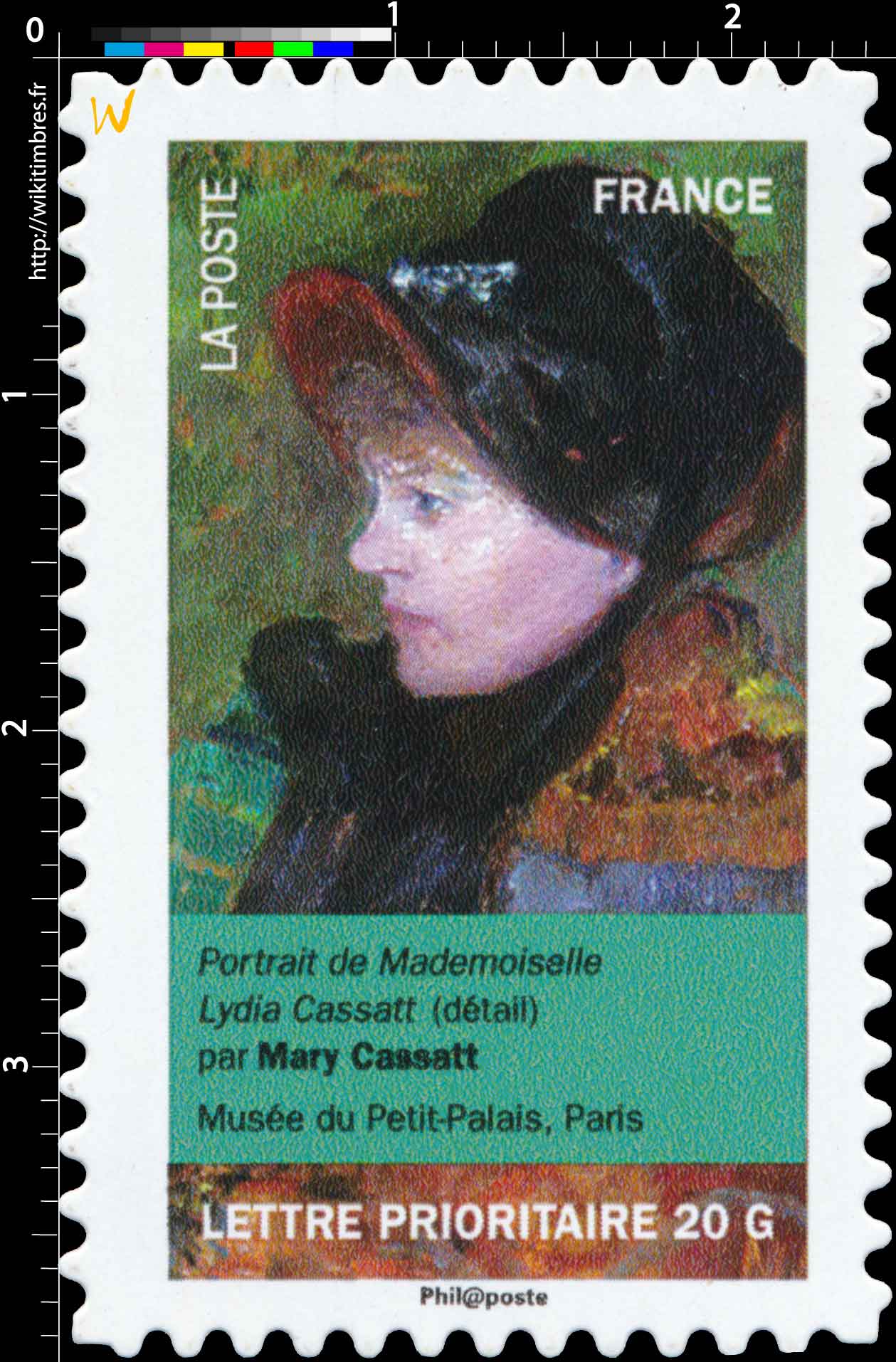 Portrait de Mademoiselle Lydia Cassatt (détail) par Mary Cassatt, musée du Petit-Palais, Paris