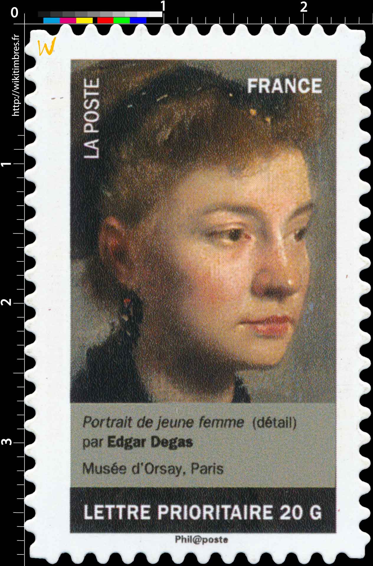 portrait de jeune femme (détail) par Edgar Degas Musée d'Orsay, Paris