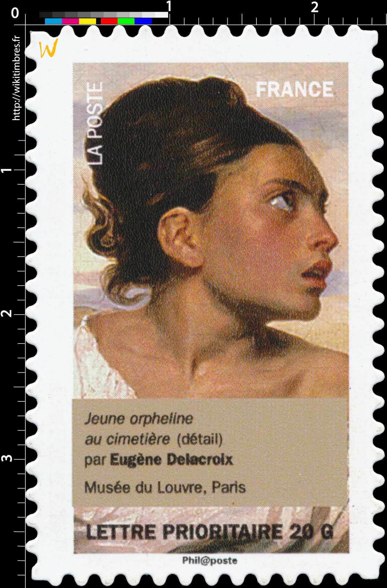 jeune orpheline au cimetière (détail) par Eugène Delacroix, musée du Louvre, Paris